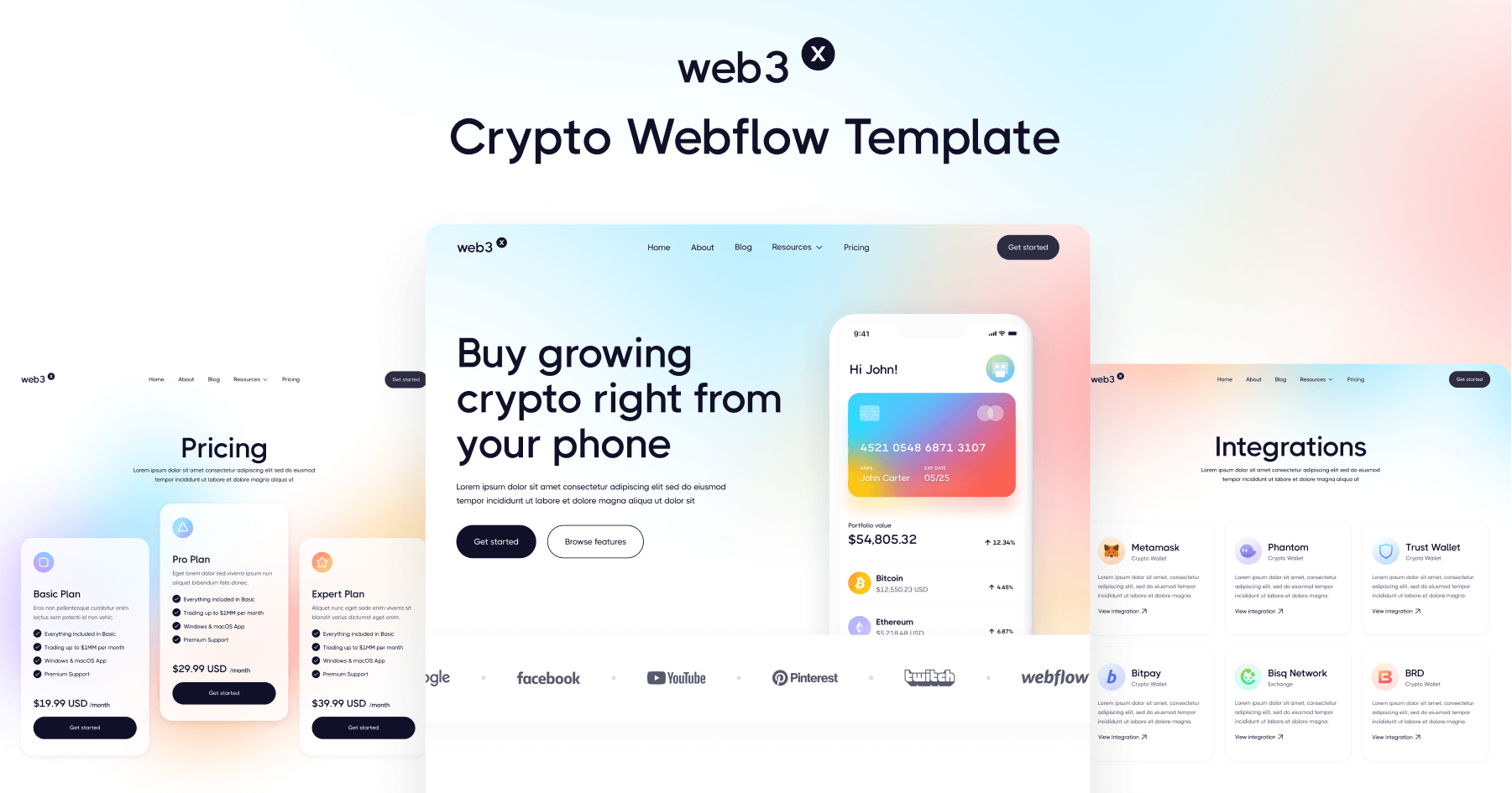 Web3 Crypto Webflow Template