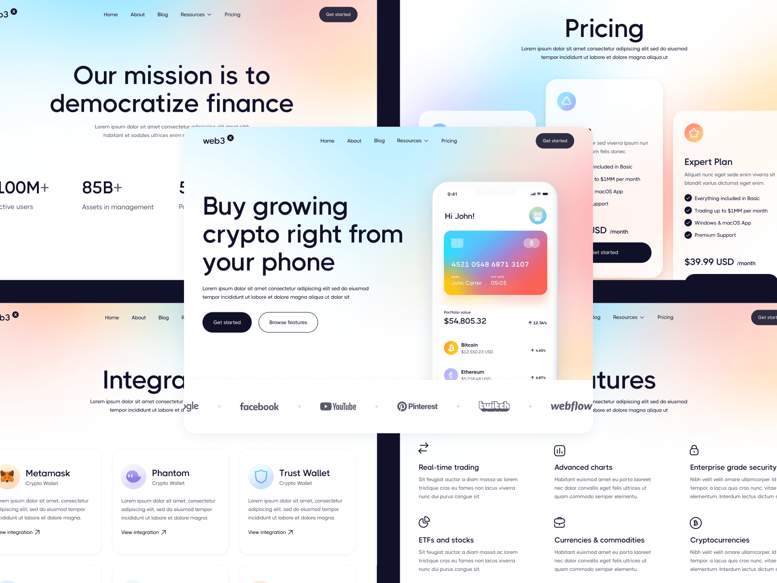 Web3 DeFi Webflow Template