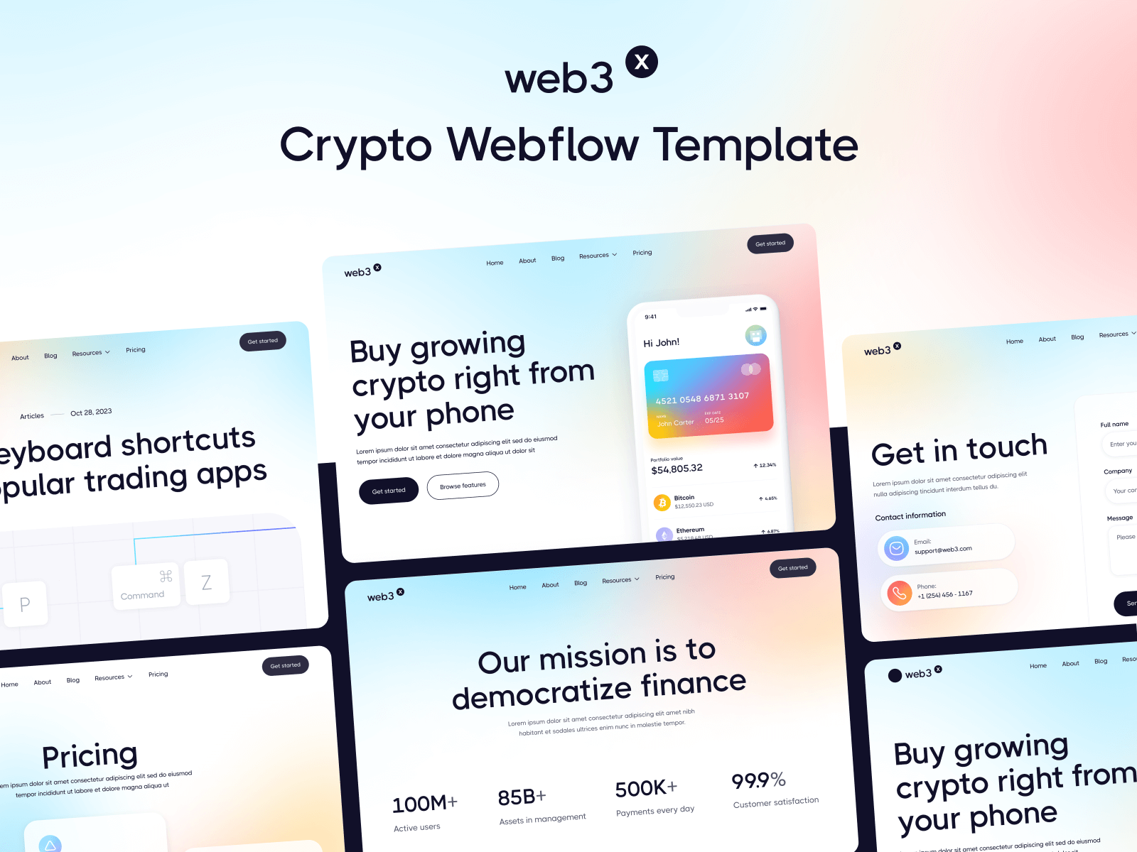 Web3 Webflow Template