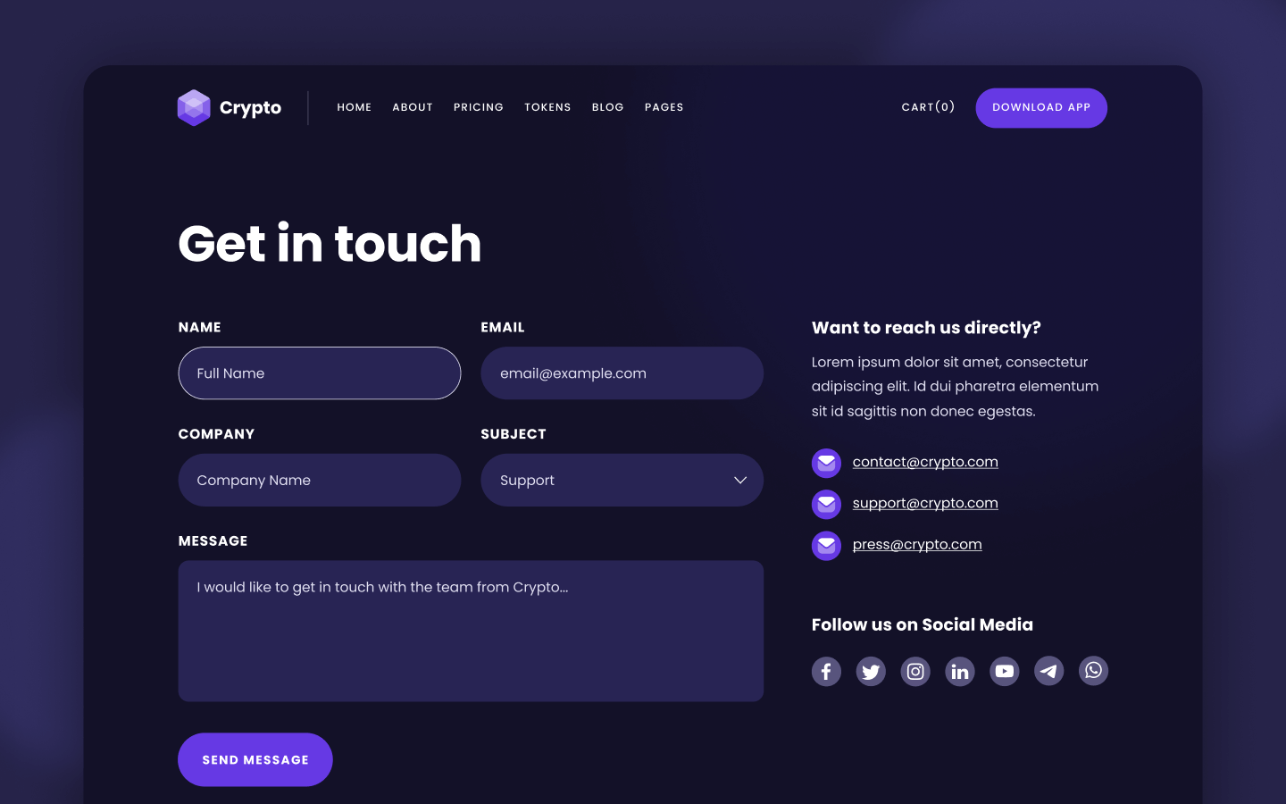 Crypto Webflow Template