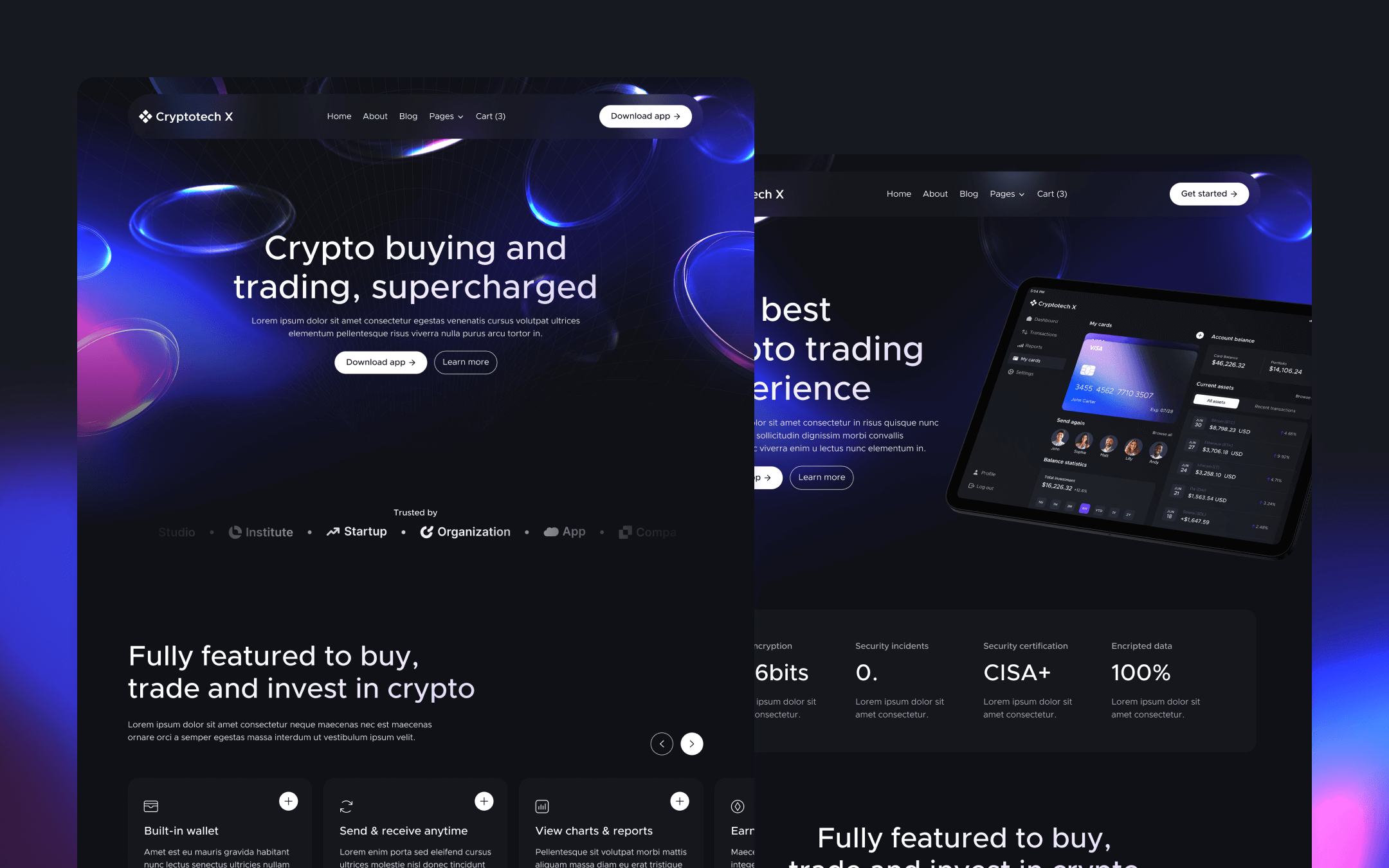 Cryptotech X Webflow Template