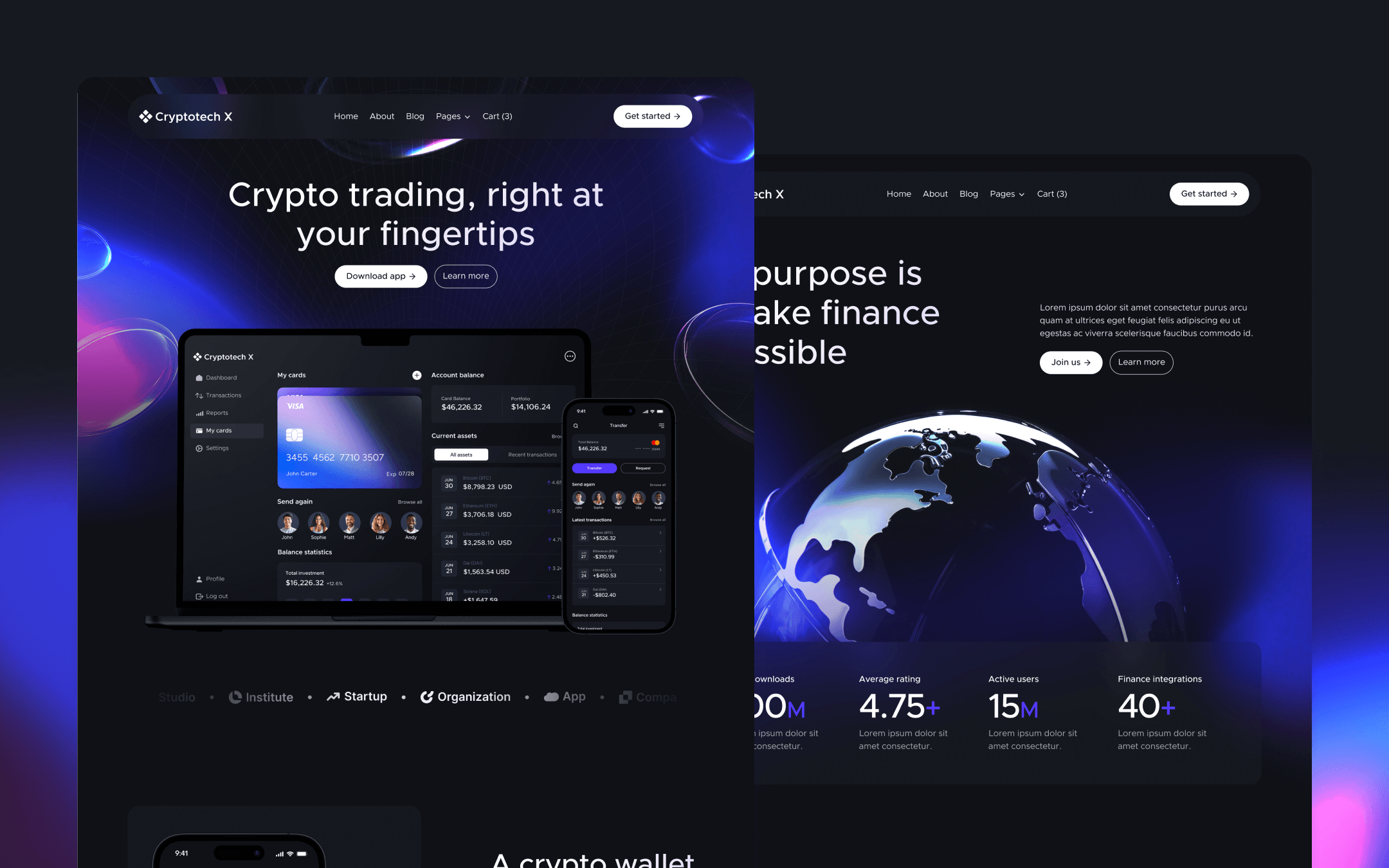 Cryptotech X Webflow Template