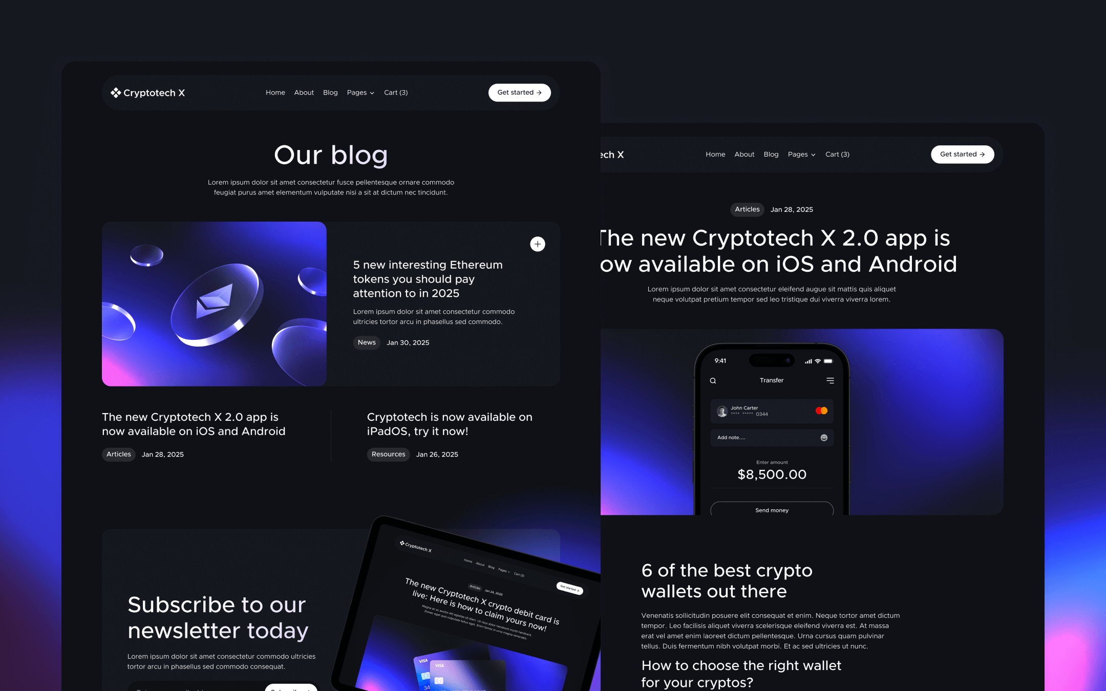 Cryptotech X Webflow Template