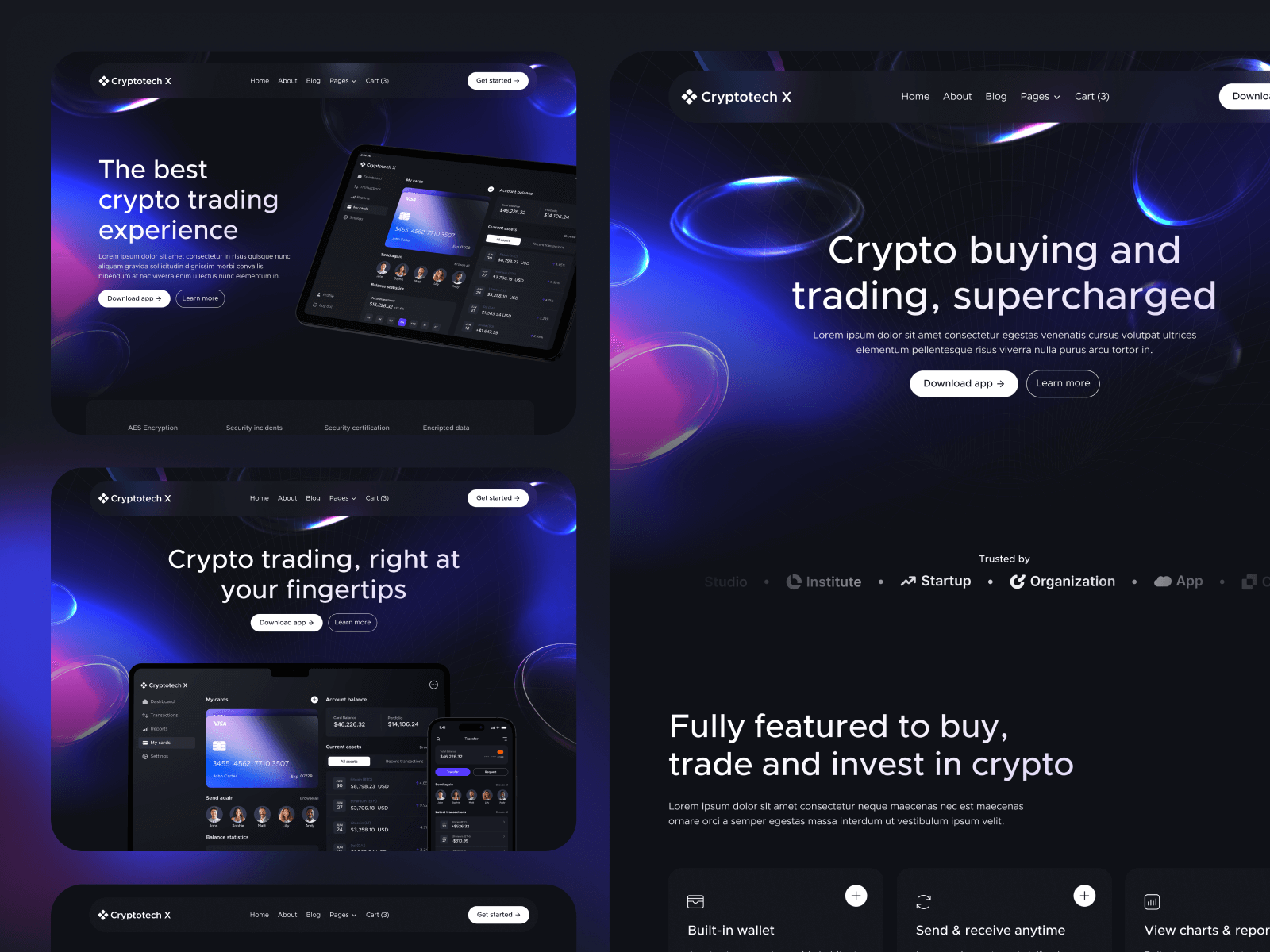 Cryptocurrency Webflow Template