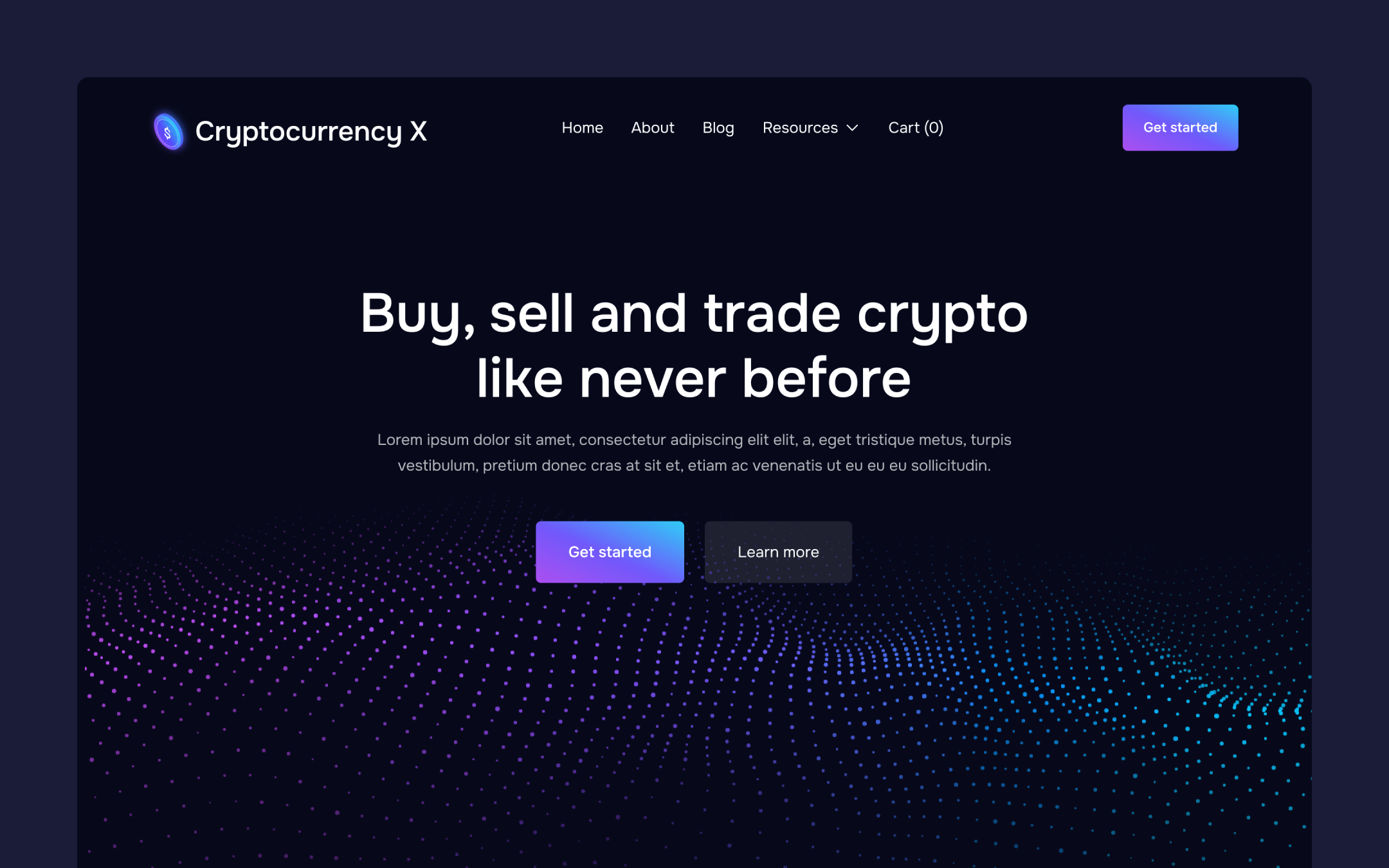 Cryptocurrency Webflow Template