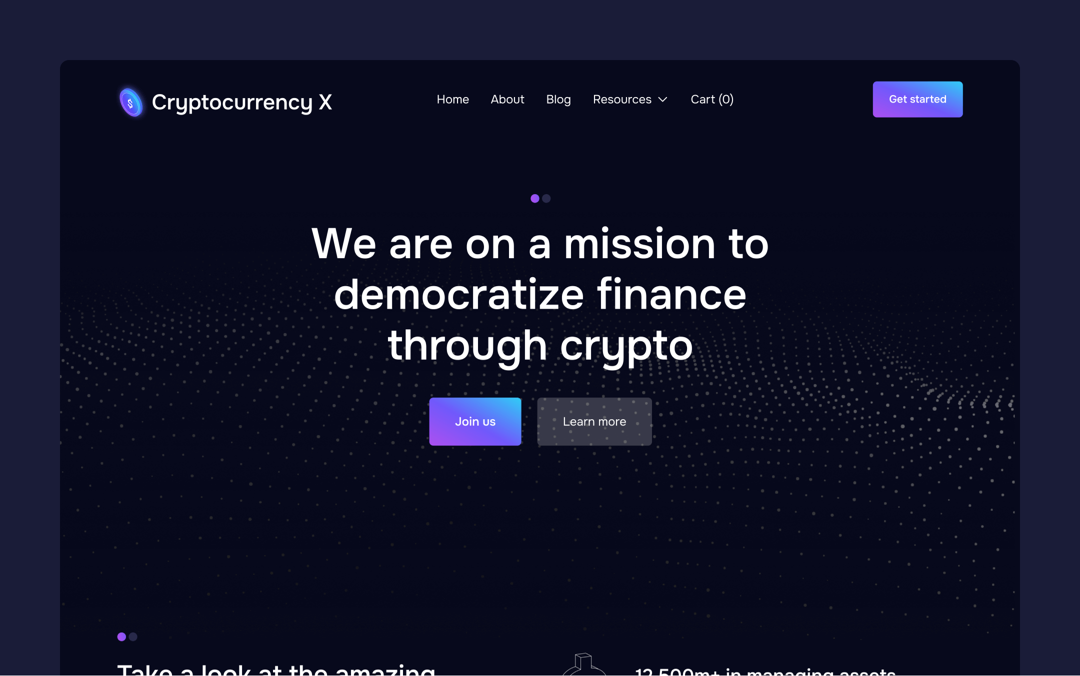 Cryptocurrency X Webflow Template