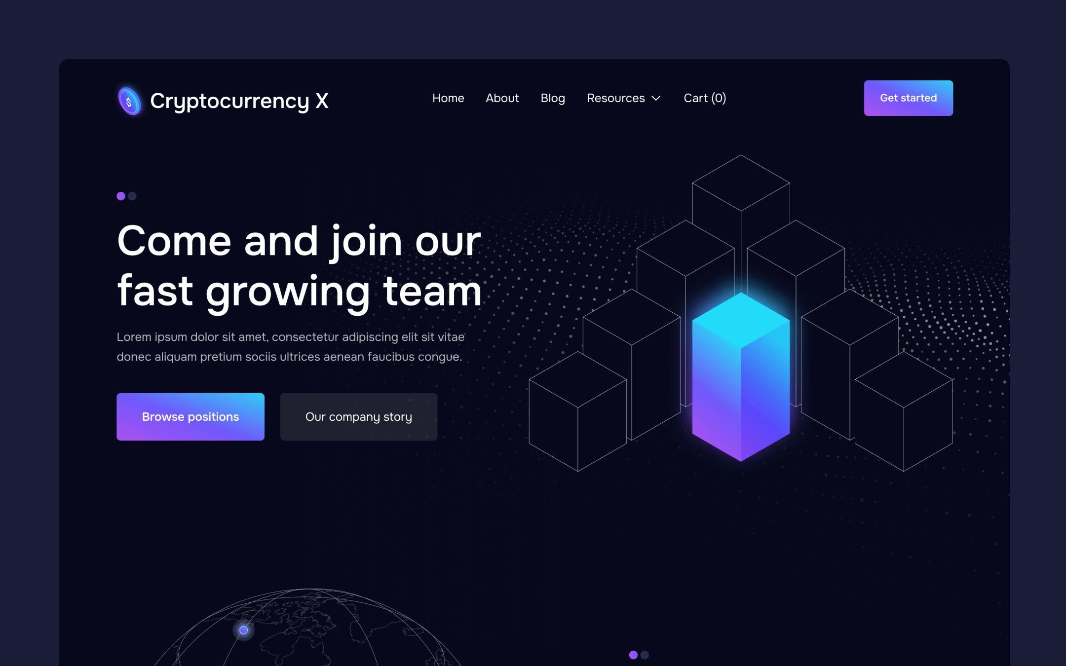 Cryptocurrency X Webflow Template