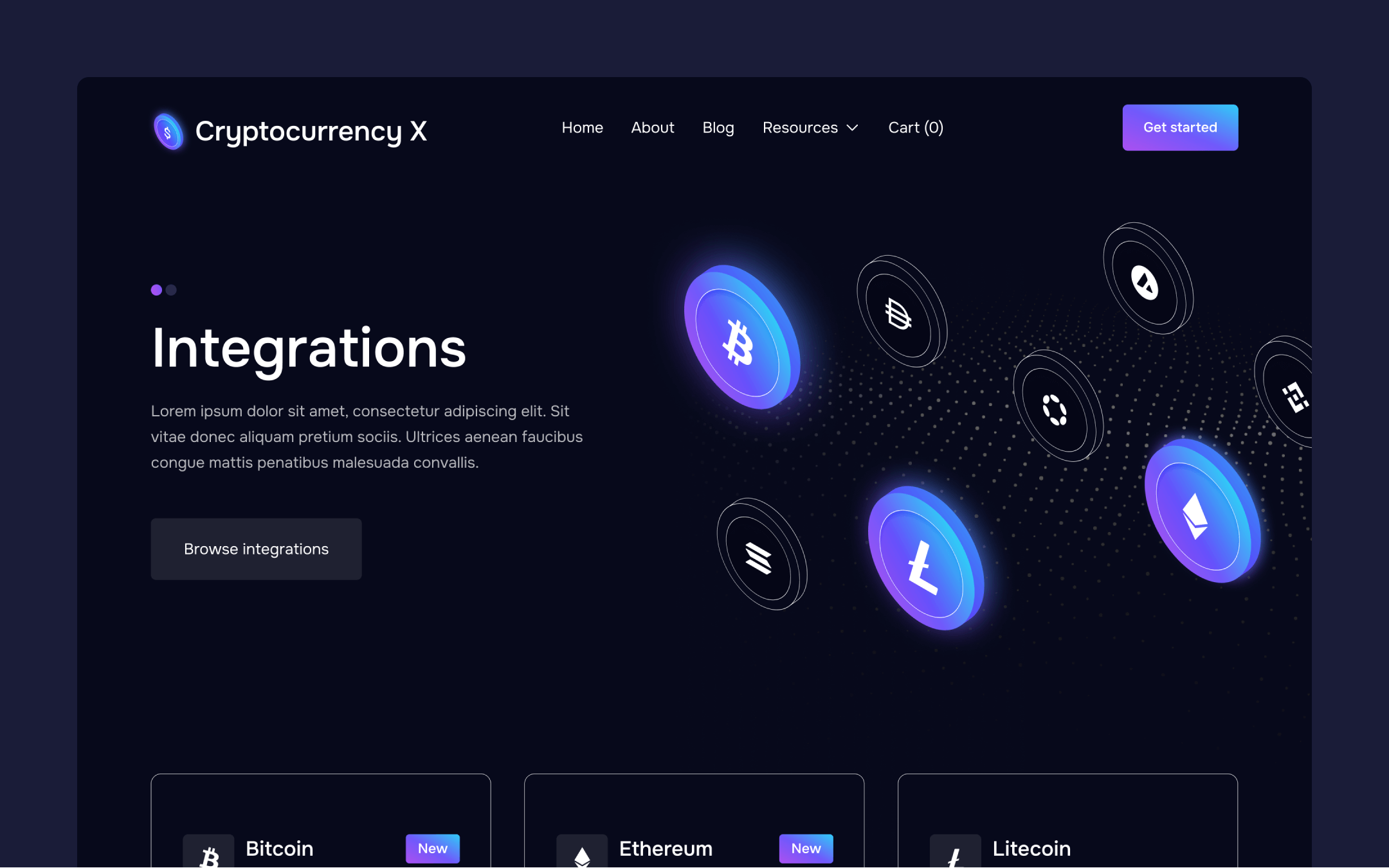 Cryptocurrency X Webflow Template