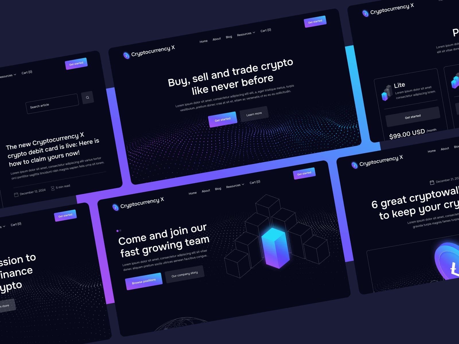 Cryptocurrency DeFi Webflow Template