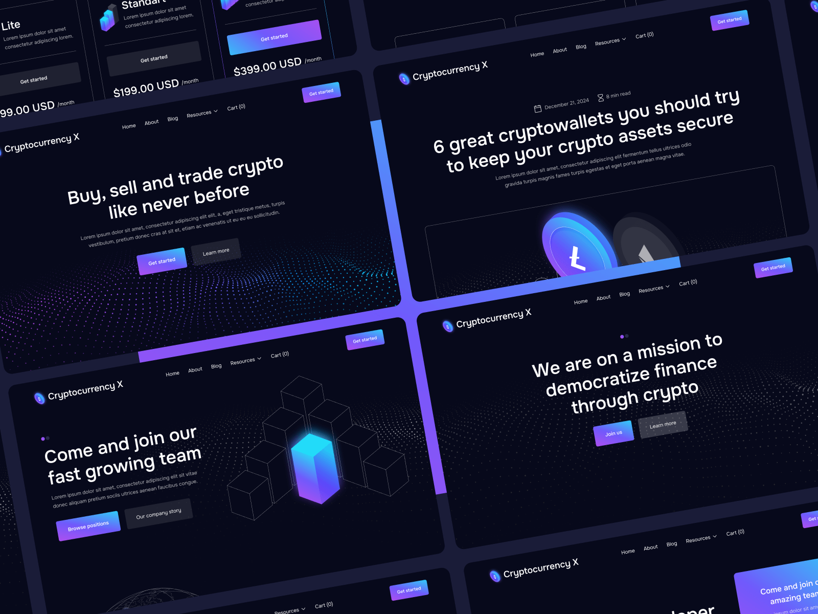 Cryptocurrency Webflow Theme