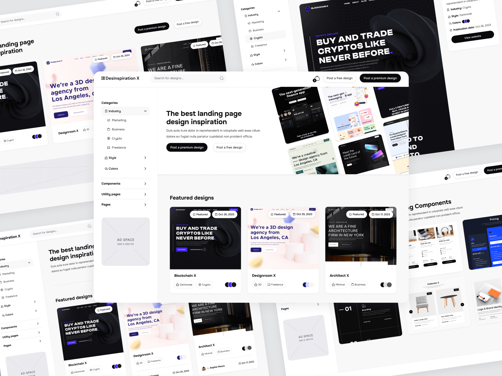 Web Design Aggregator Webflow Template
