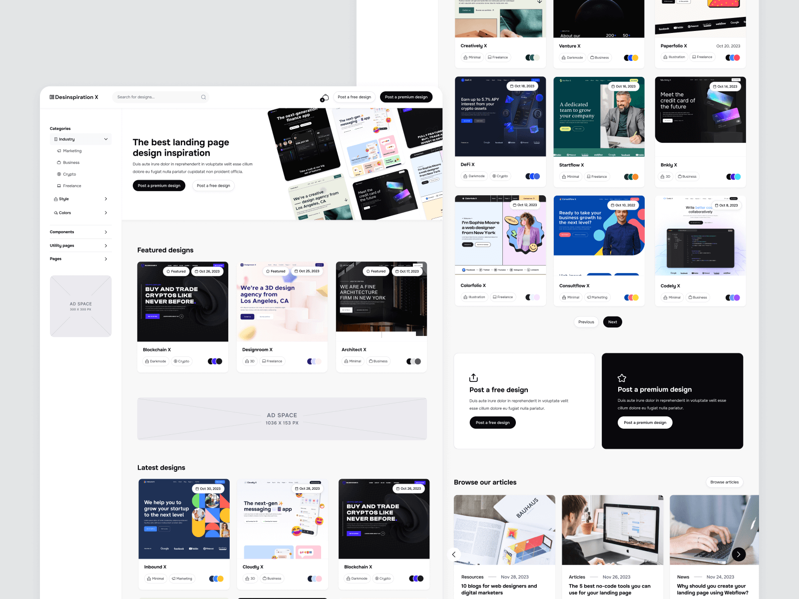Website Inspiration Webflow Template