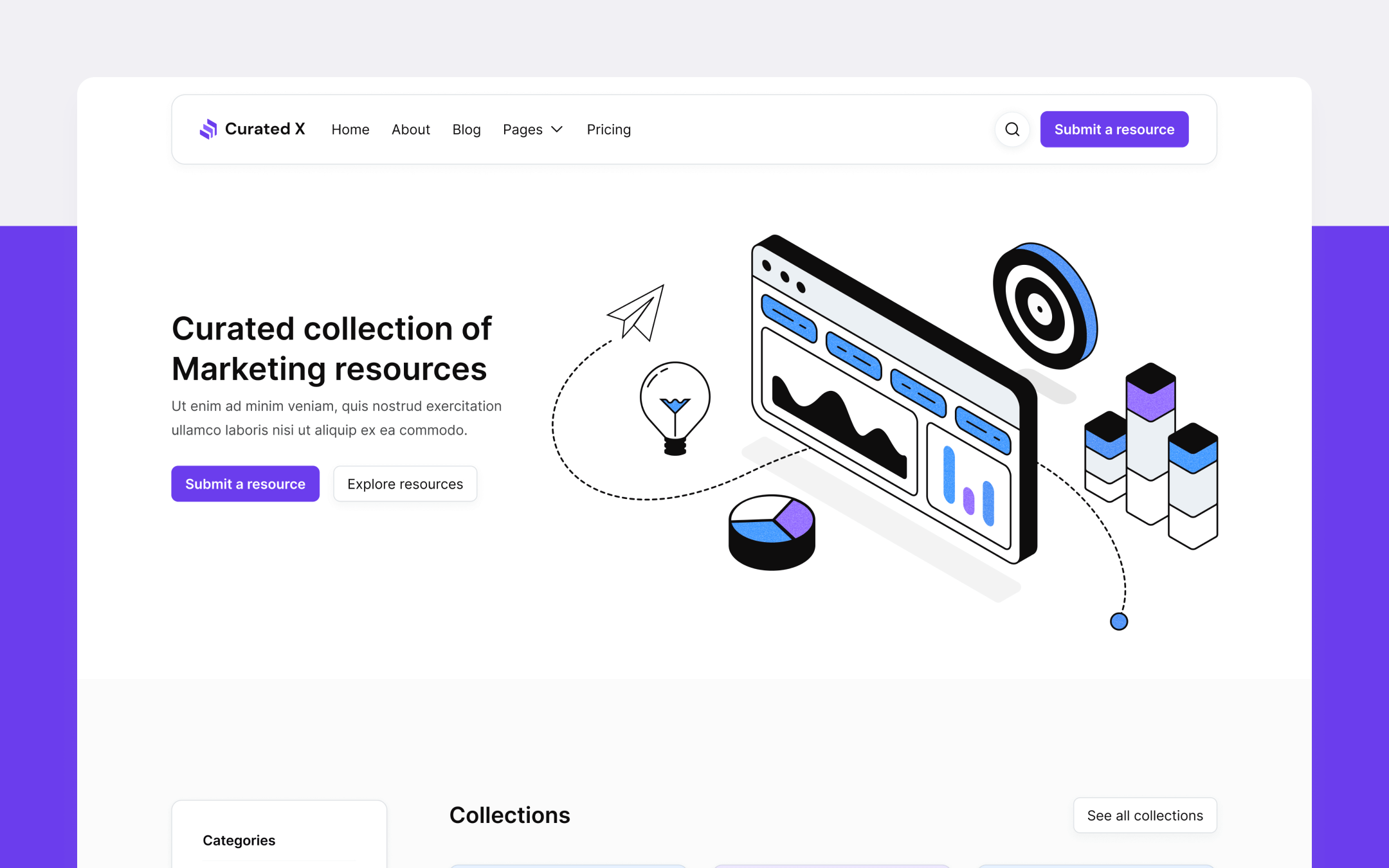 Curation Website Webflow Template