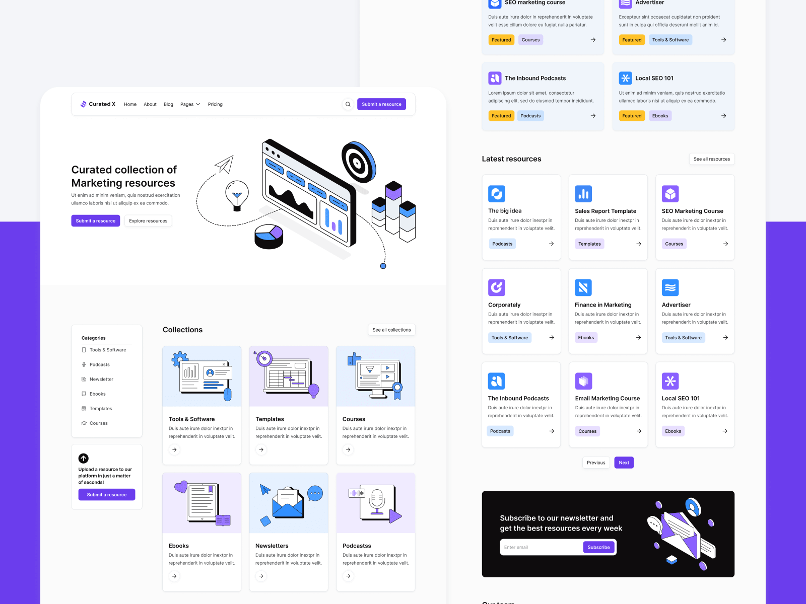 Aggegator Website Webflow Template