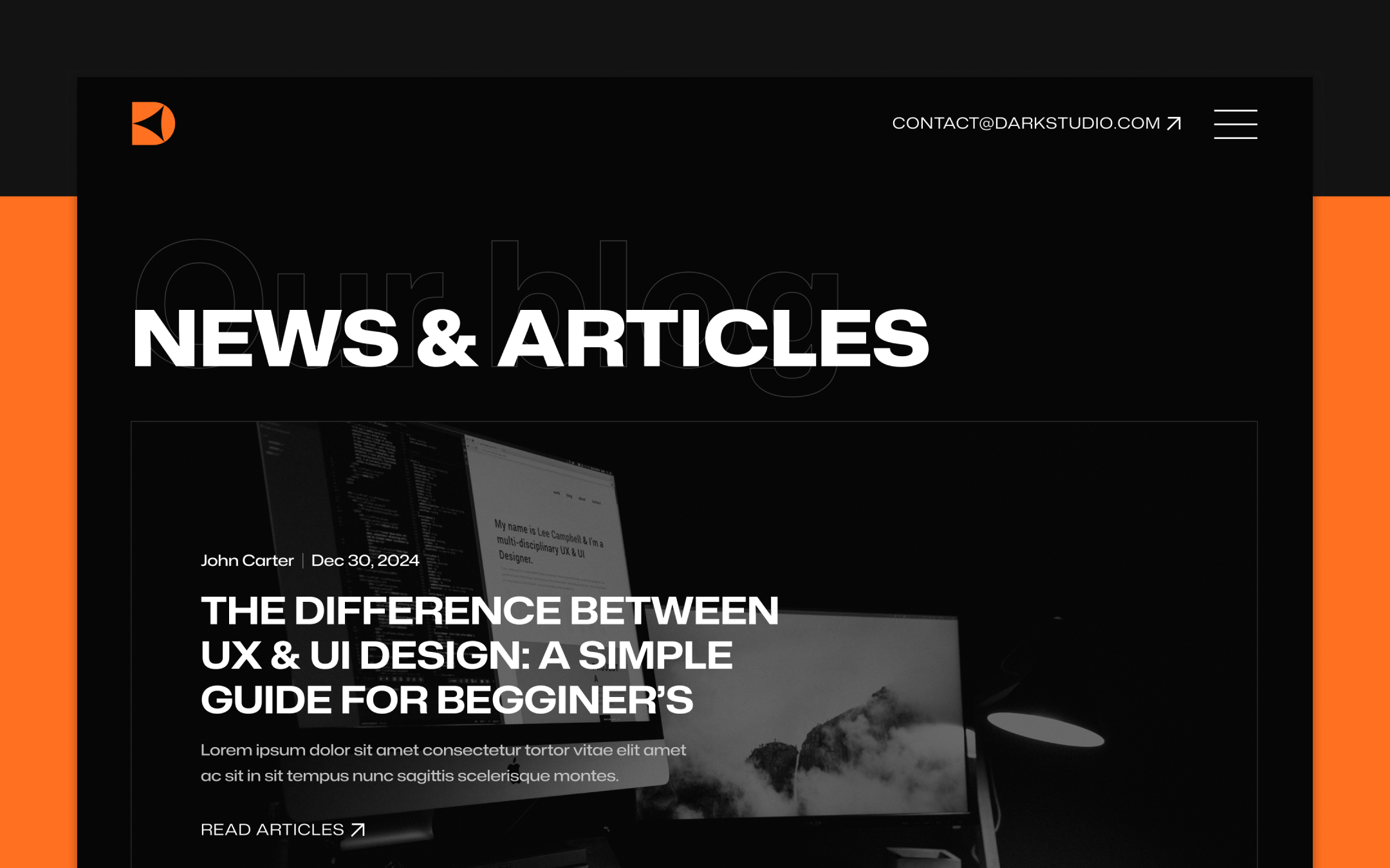 Darkstudio X Webflow Template