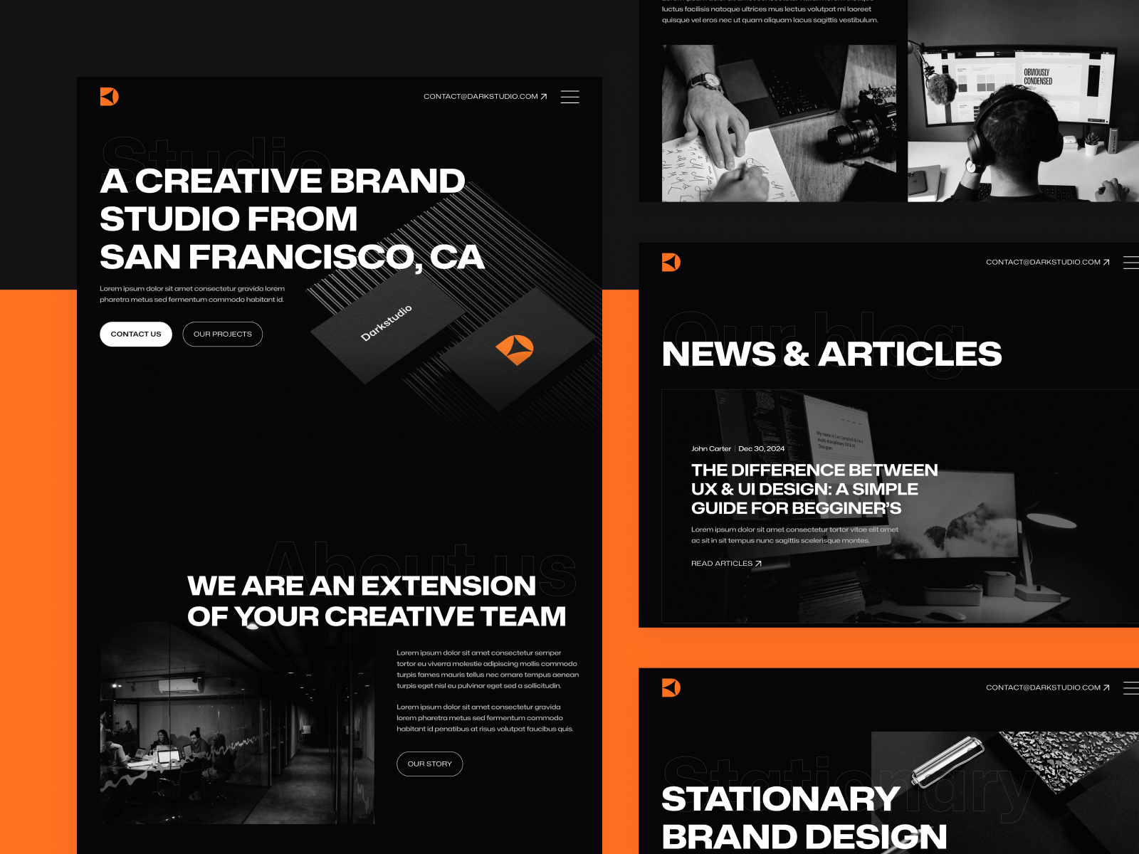 Dark Mode Agency Webflow Theme