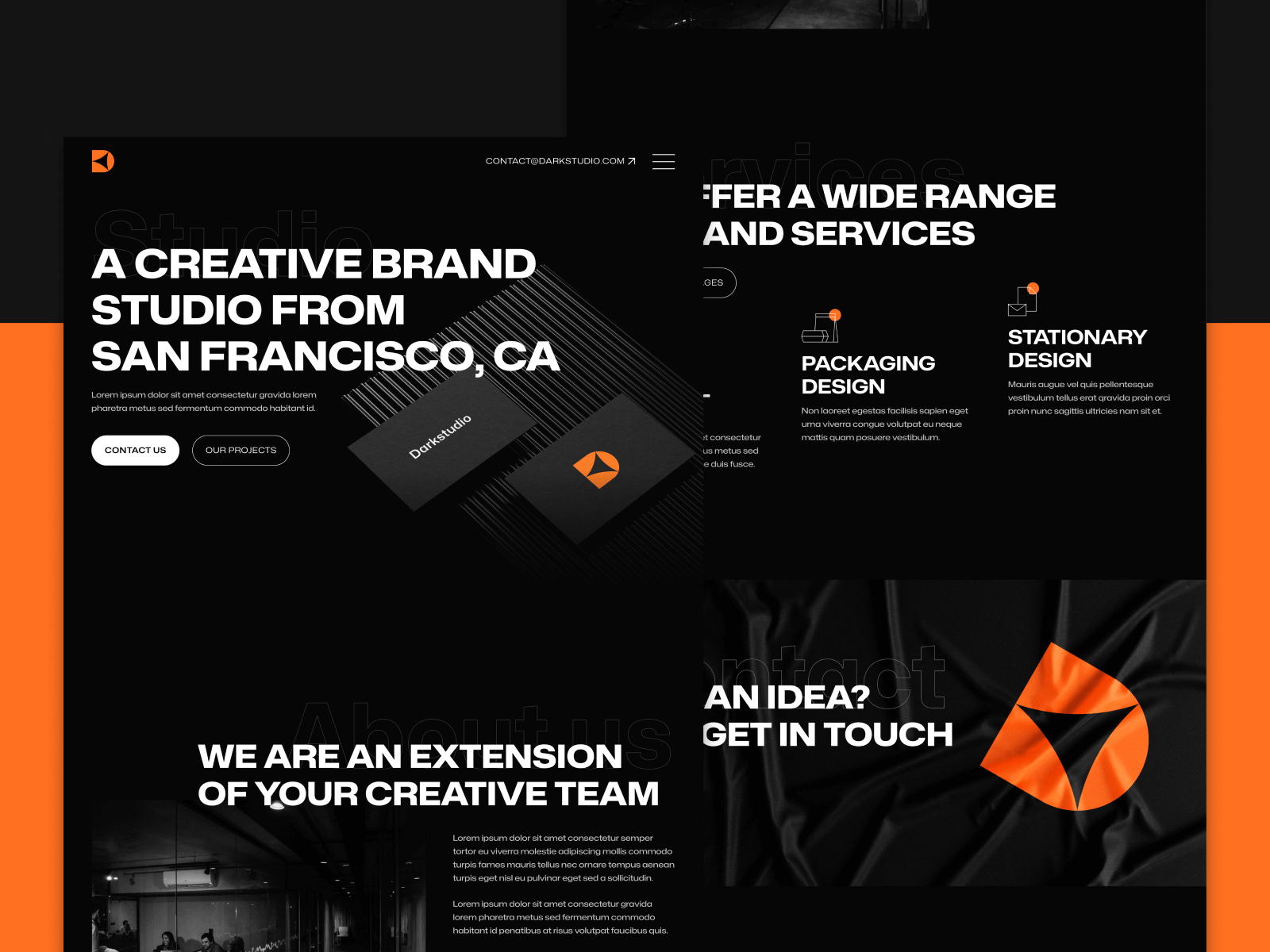 Dark Mode Agency Webflow Template
