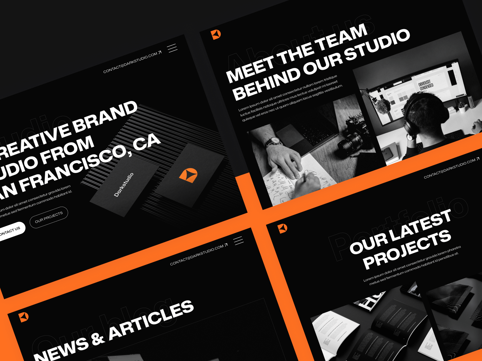 Night Mode Design Agency Webflow Template