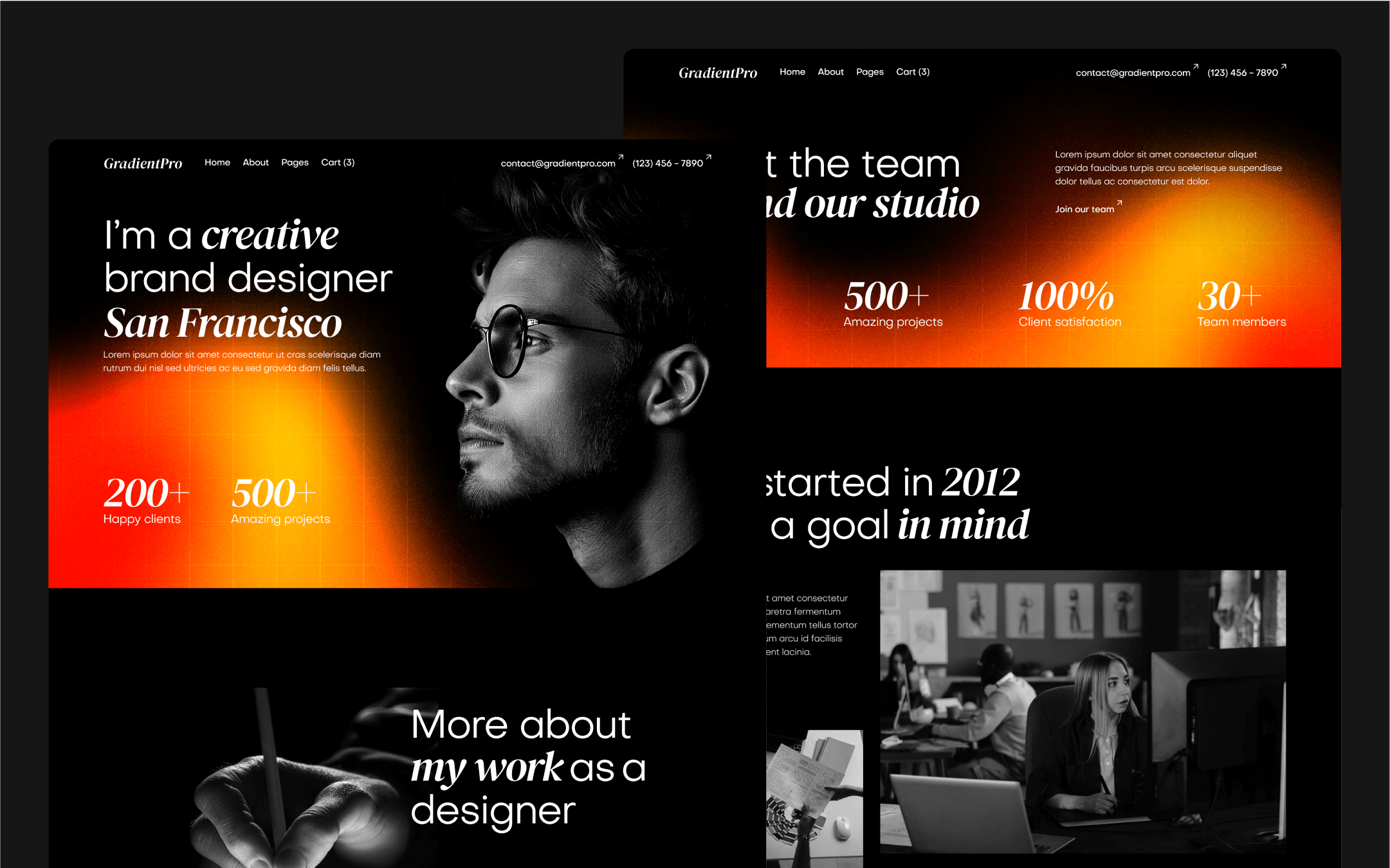 GradientPro Webflow Template