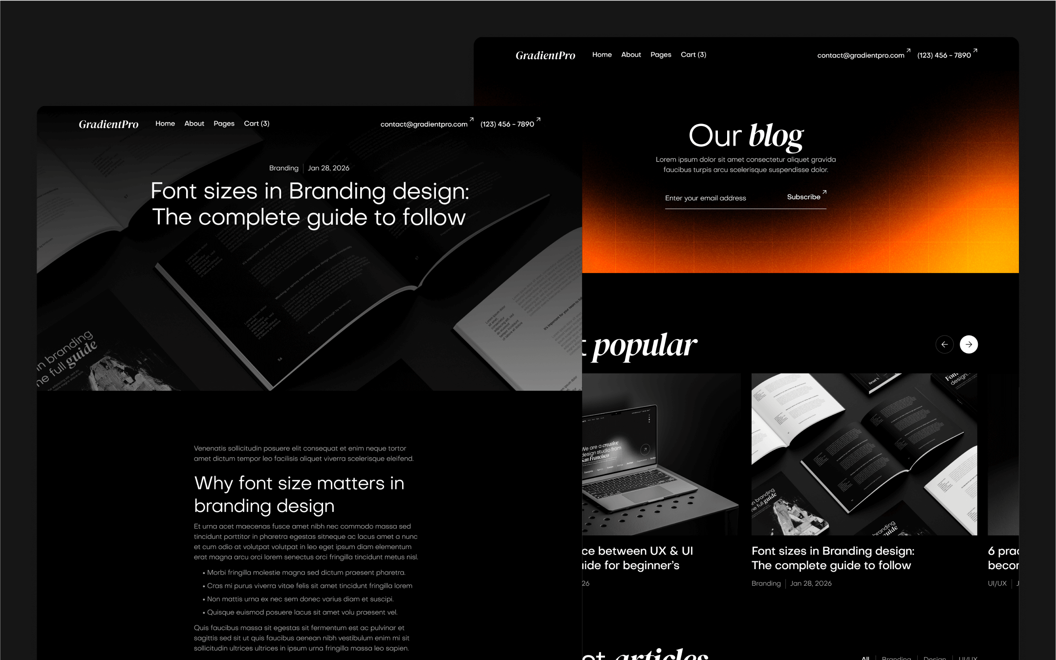 GradientPro Webflow Template