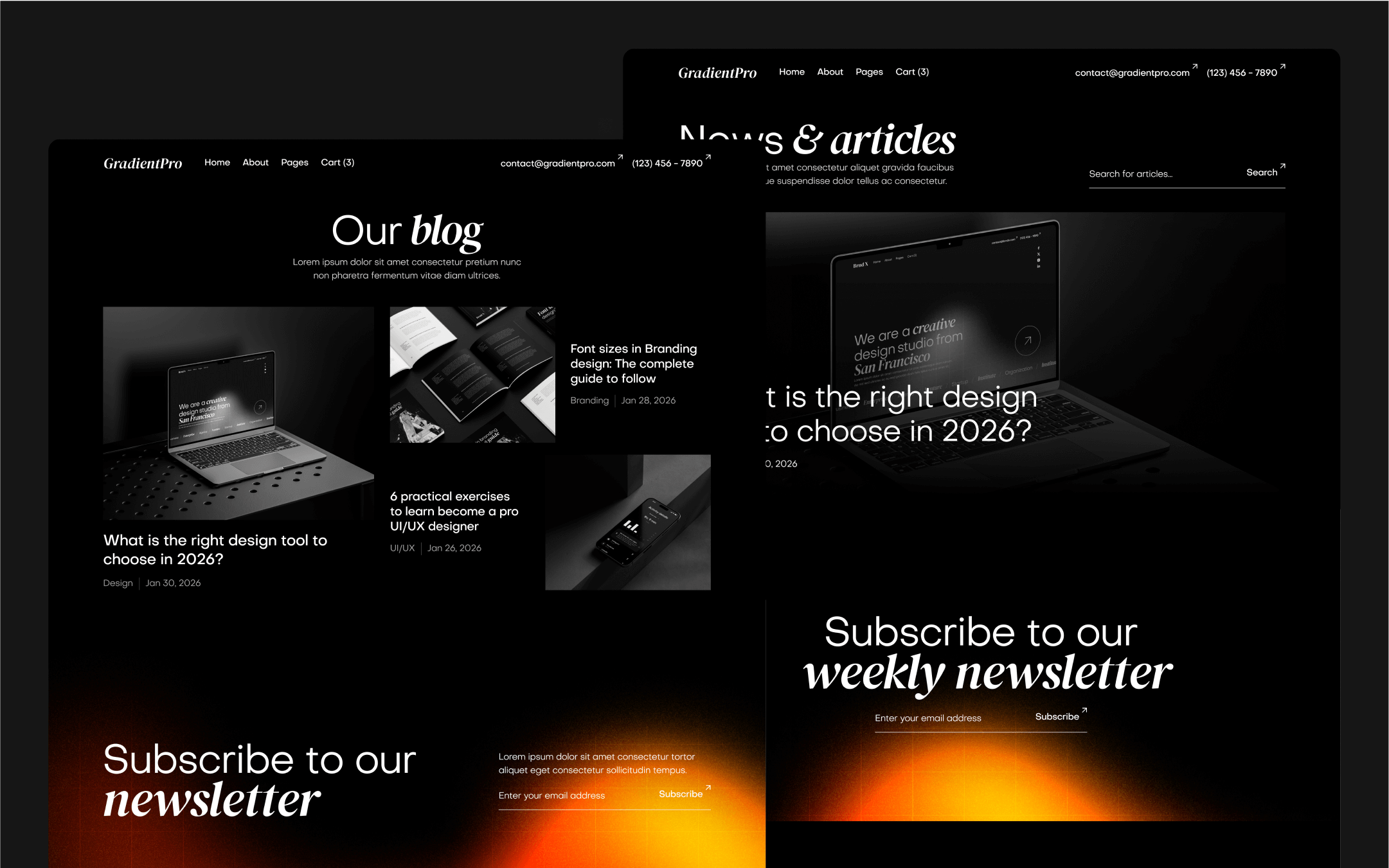 GradientPro Webflow Template