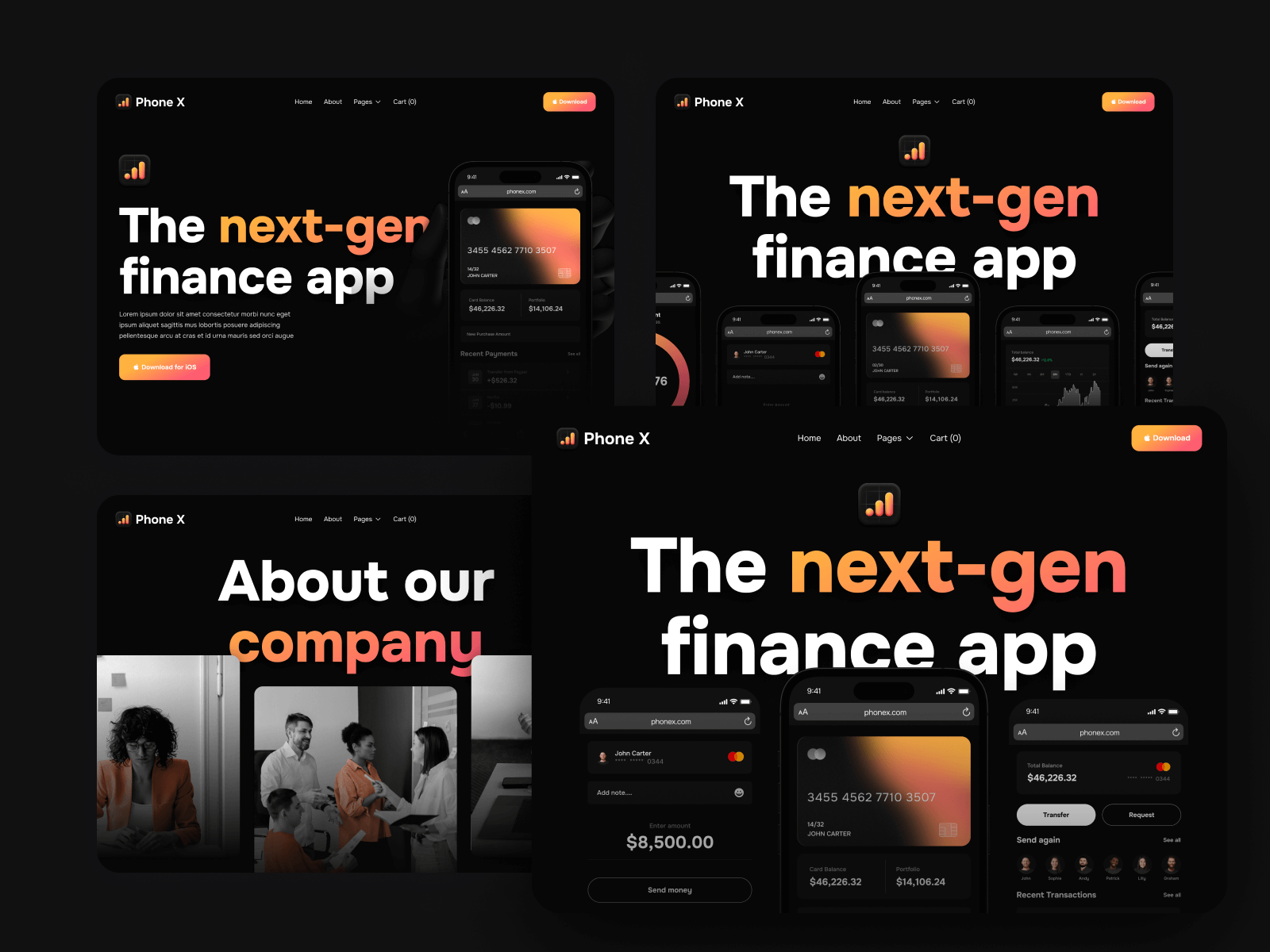 Night Mode App Webflow Template