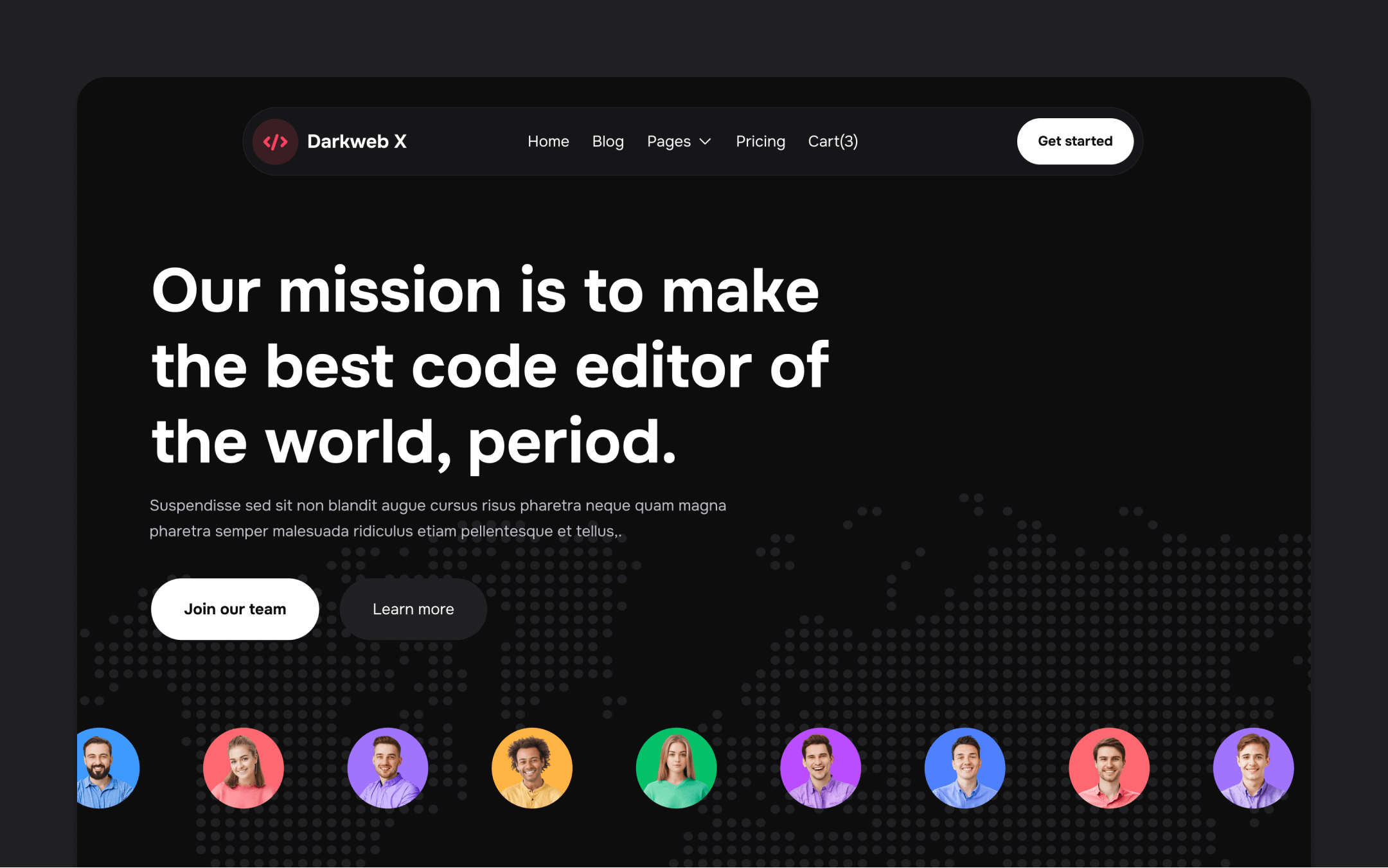 Darkweb X Webflow Template