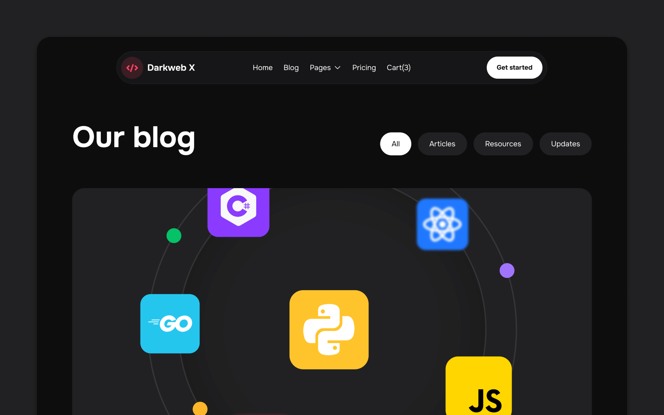 Darkweb X Webflow Template