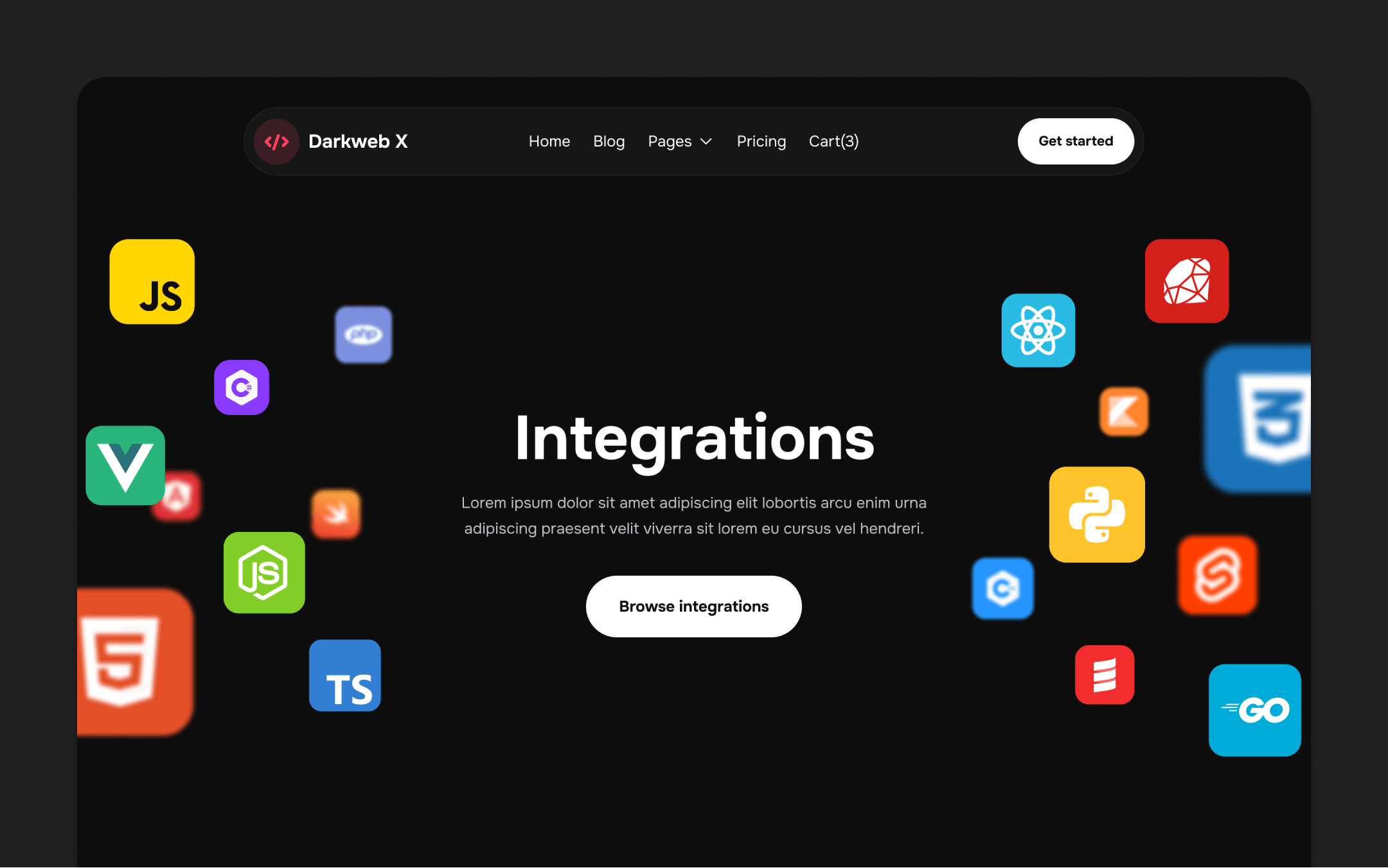 Darkweb X Webflow Template