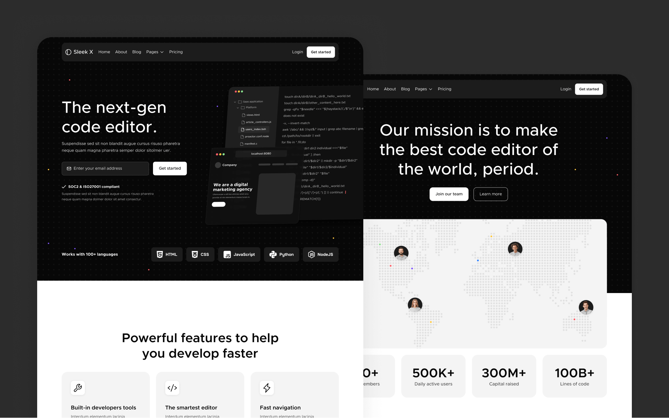 Sleek X Webflow Template