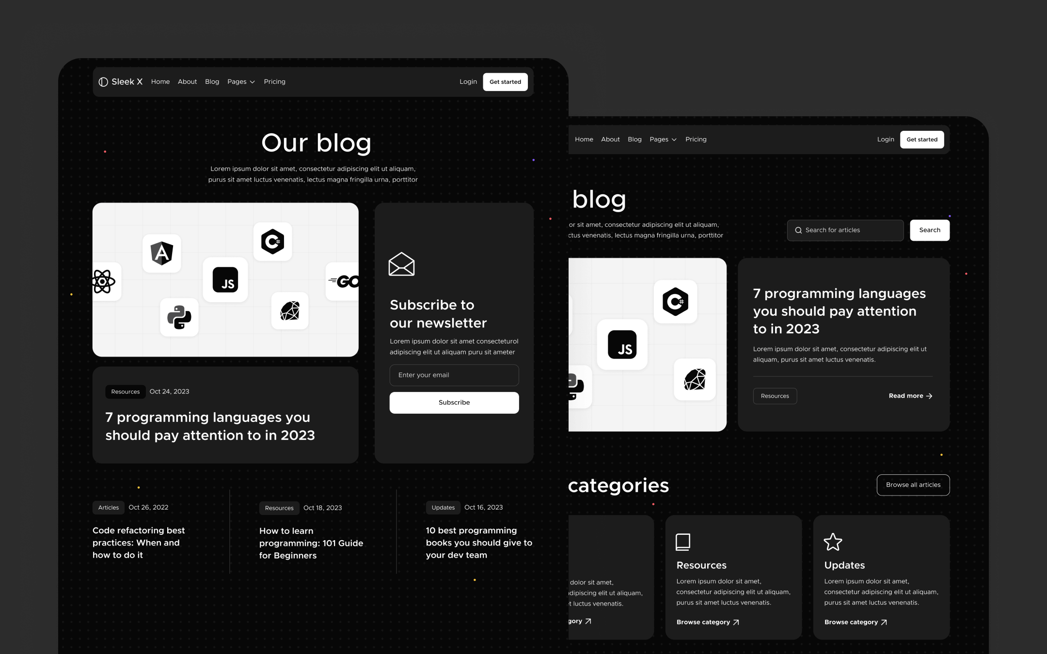 Sleek X Webflow Template