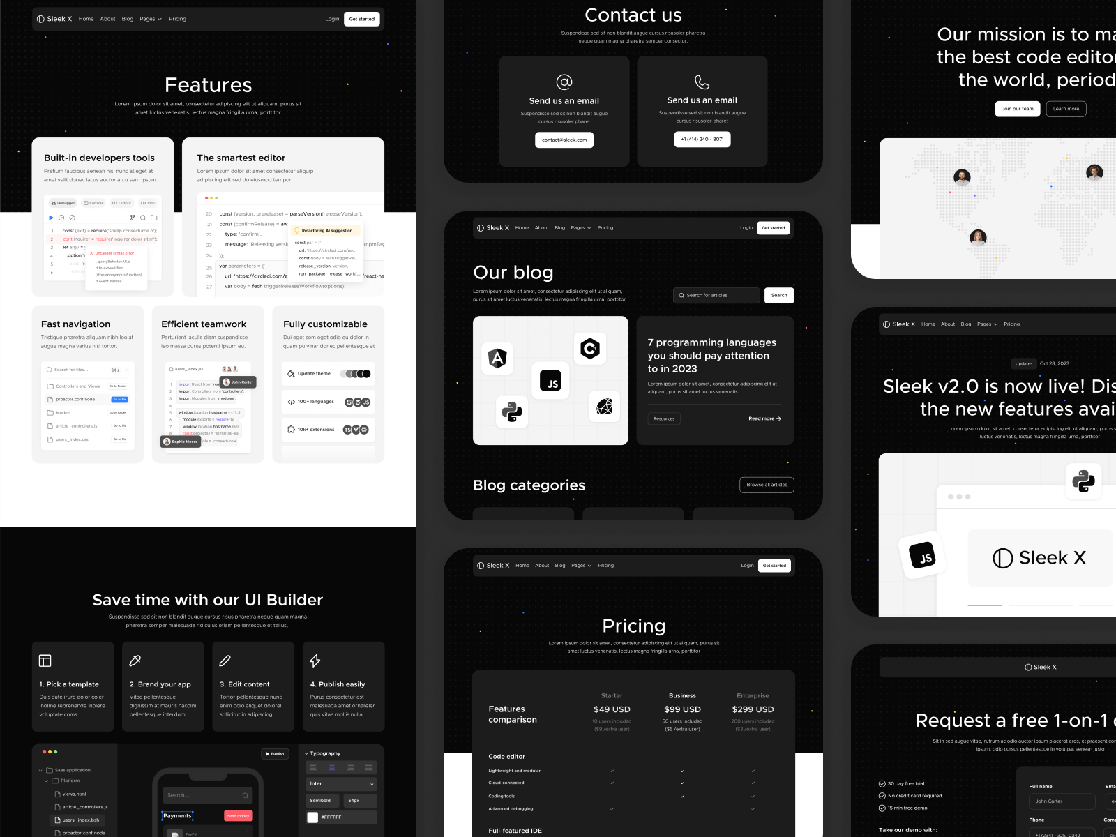 Dark Mode Webflow Theme