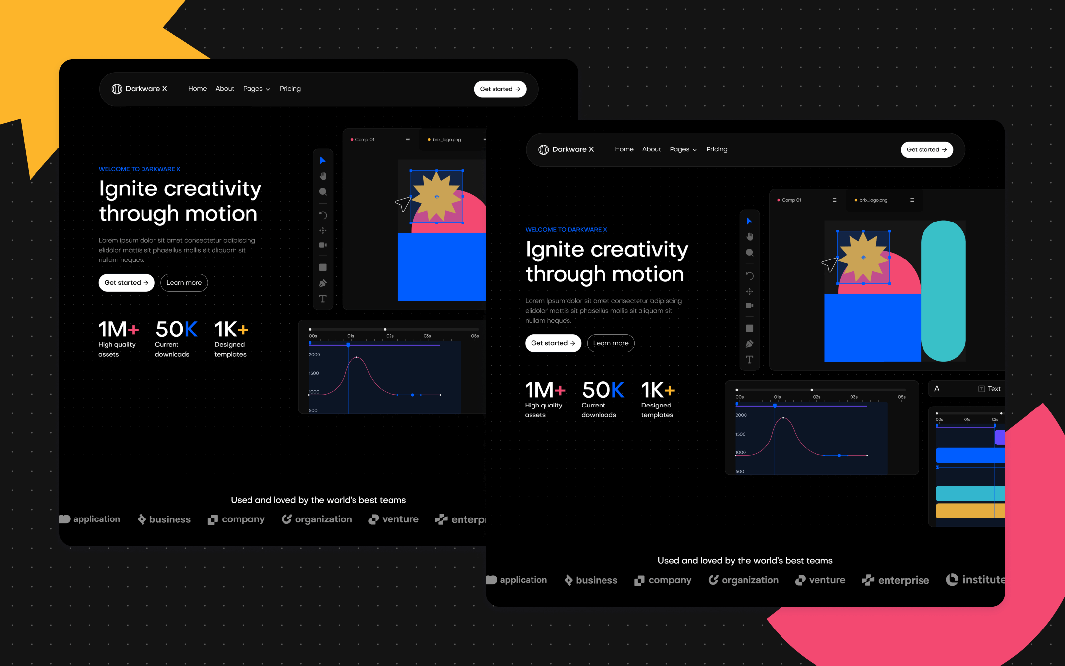 Darkware X Webflow Template