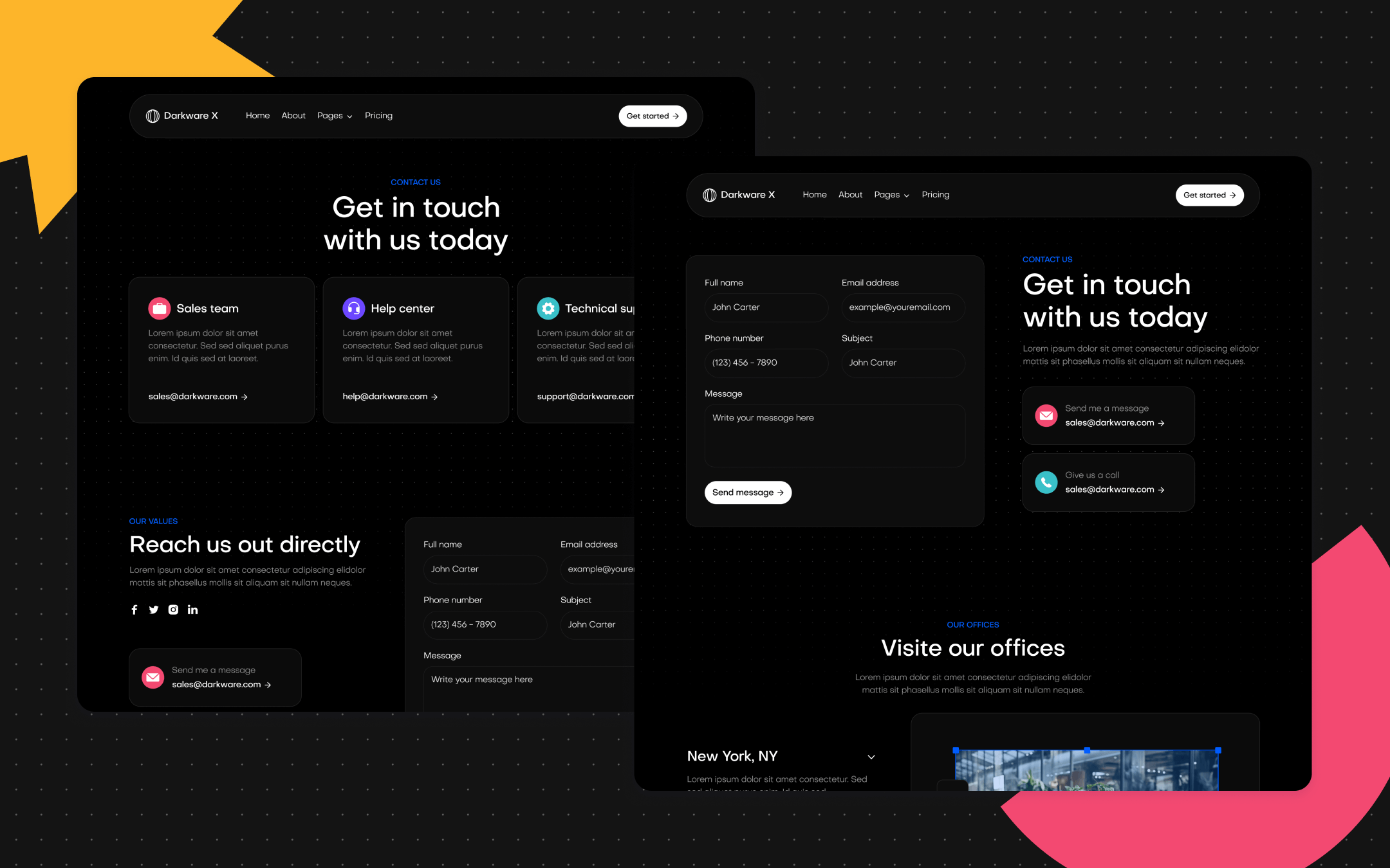 Darkware X Webflow Template