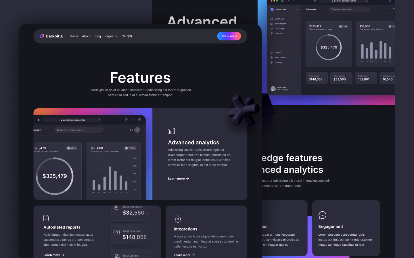 Darkbit X Webflow Template