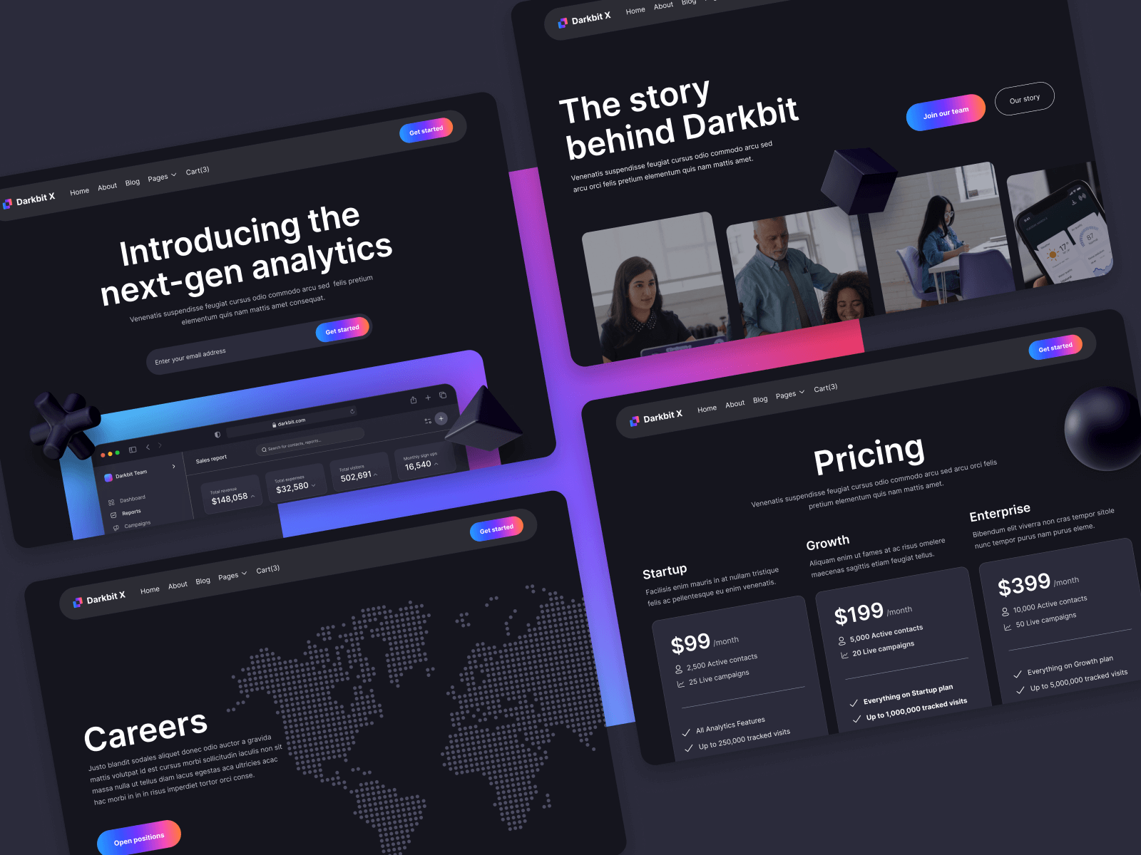 Dark Style Webflow Template