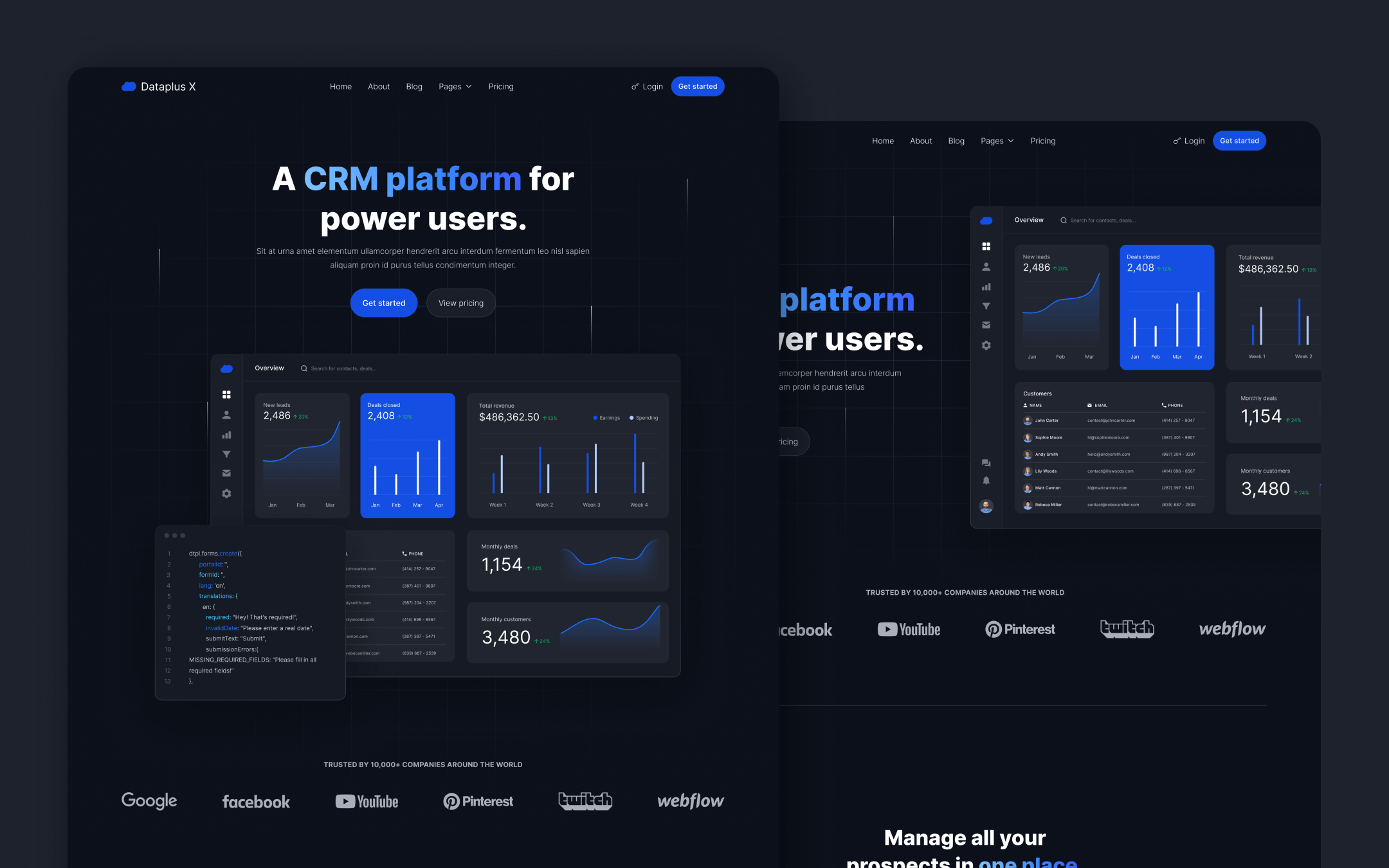 Dark Mode Technology Webflow Template