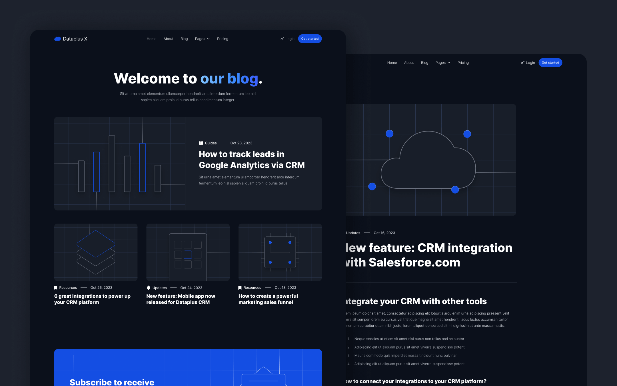 Dataplus X Webflow Template