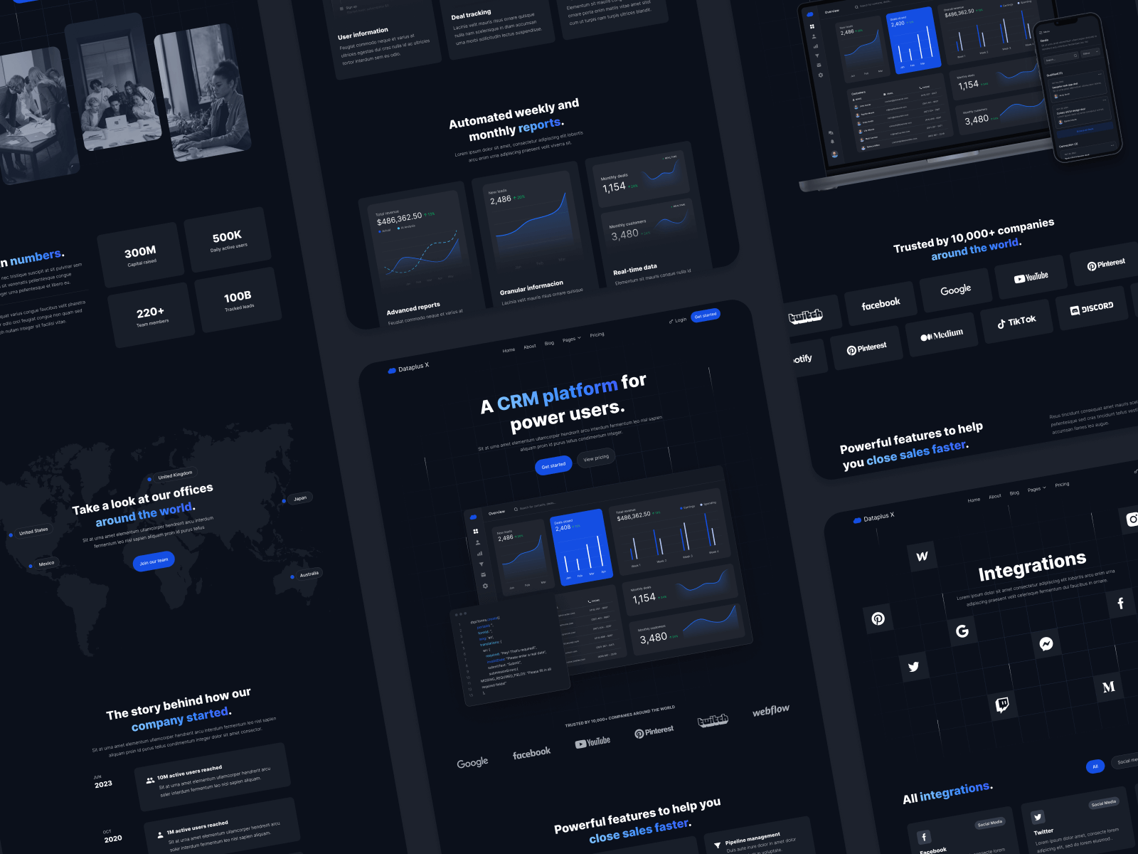 Dark Mode Technology Webflow Template
