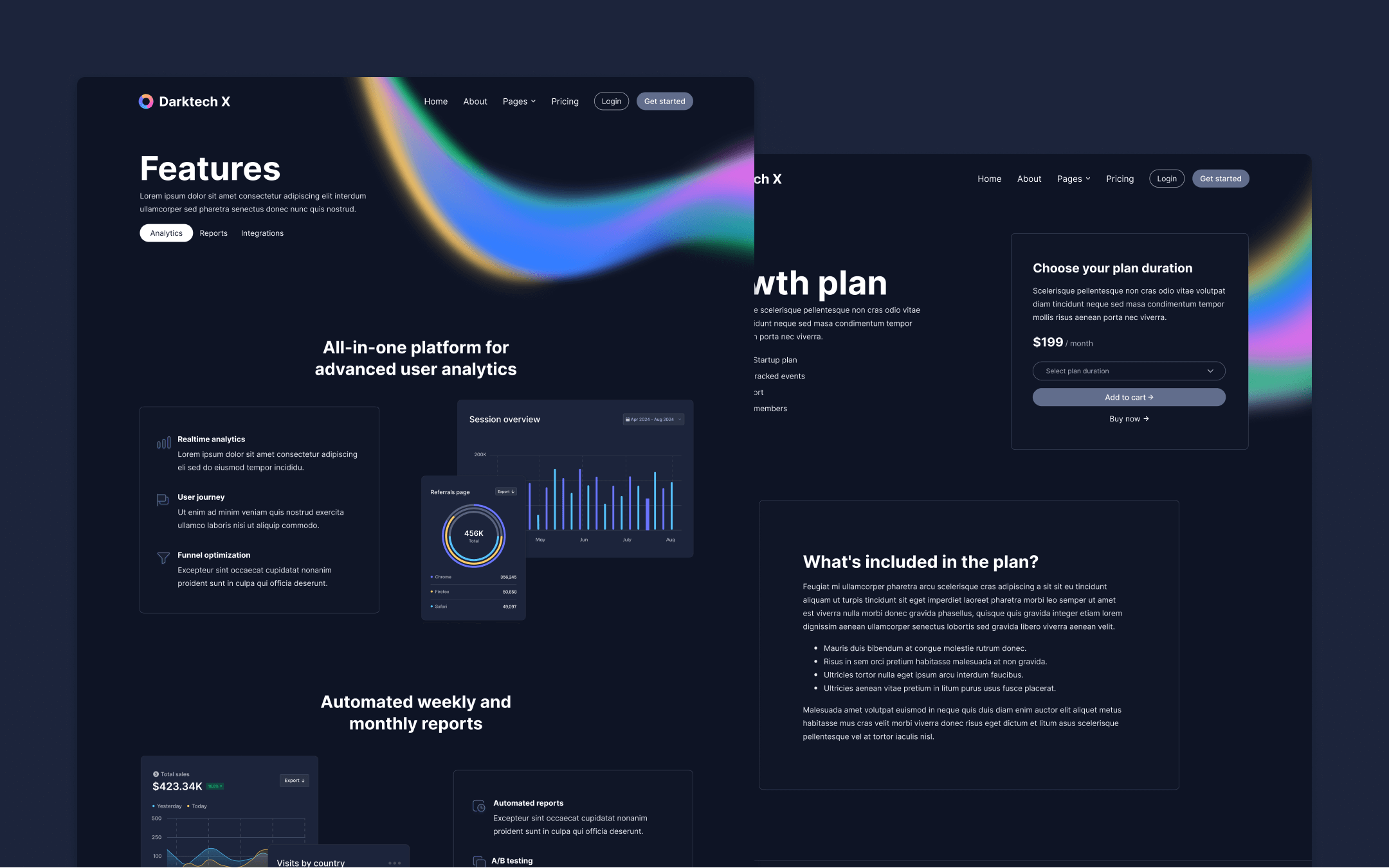 Darktech X Webflow Template