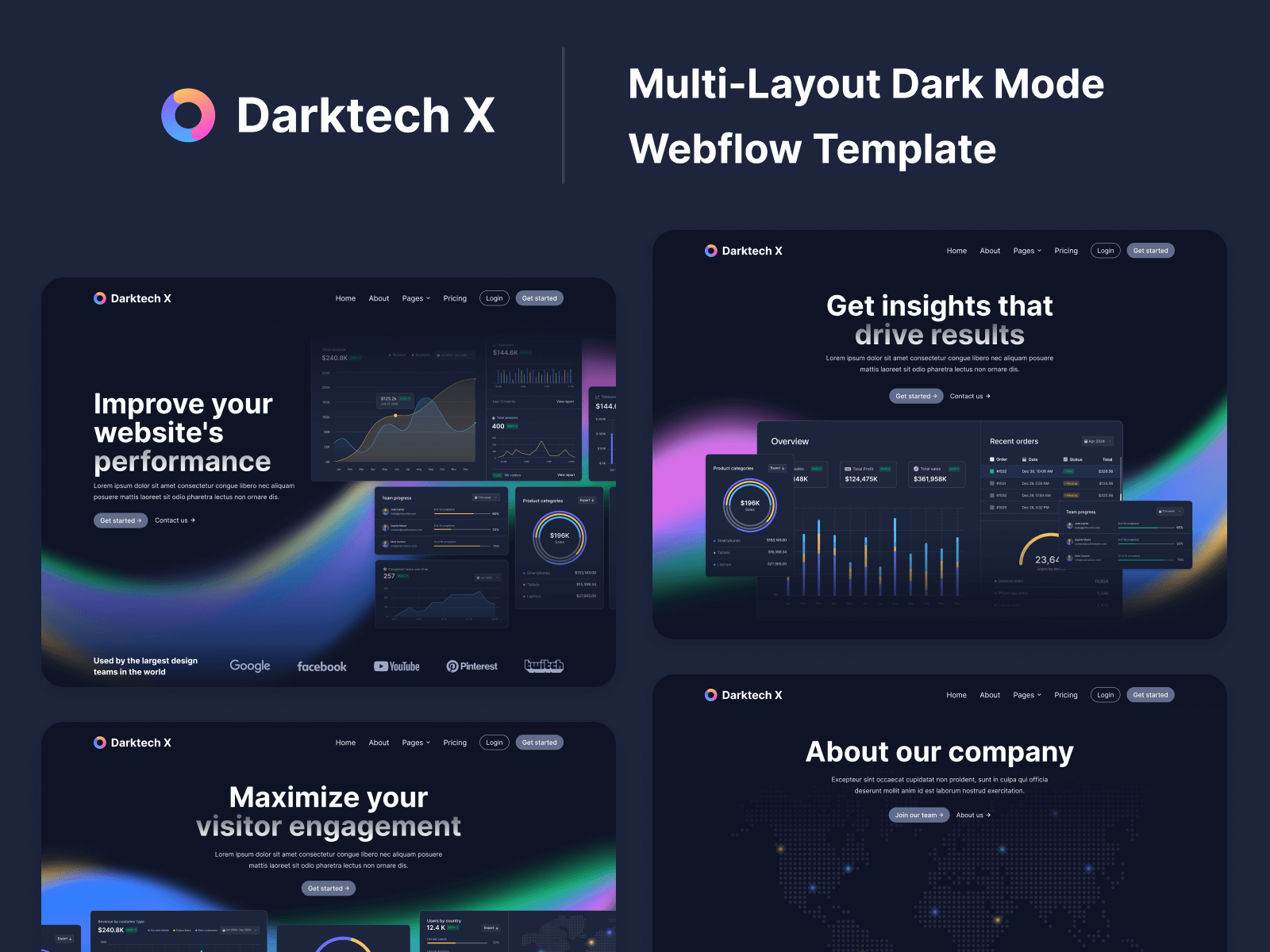 Dark Mode Webflow Template