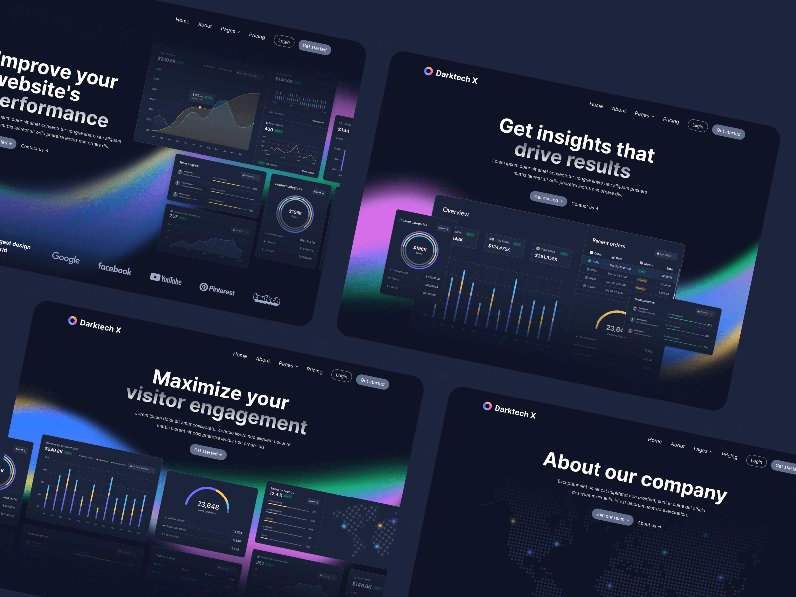 Tech Dark Mode Webflow Theme