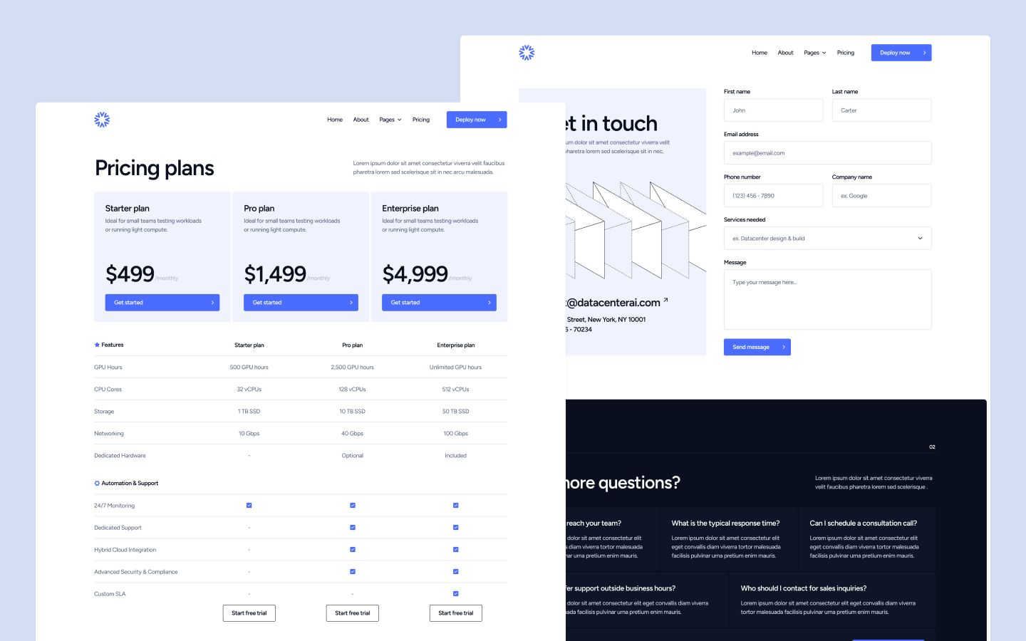 Datacenter Webflow Template