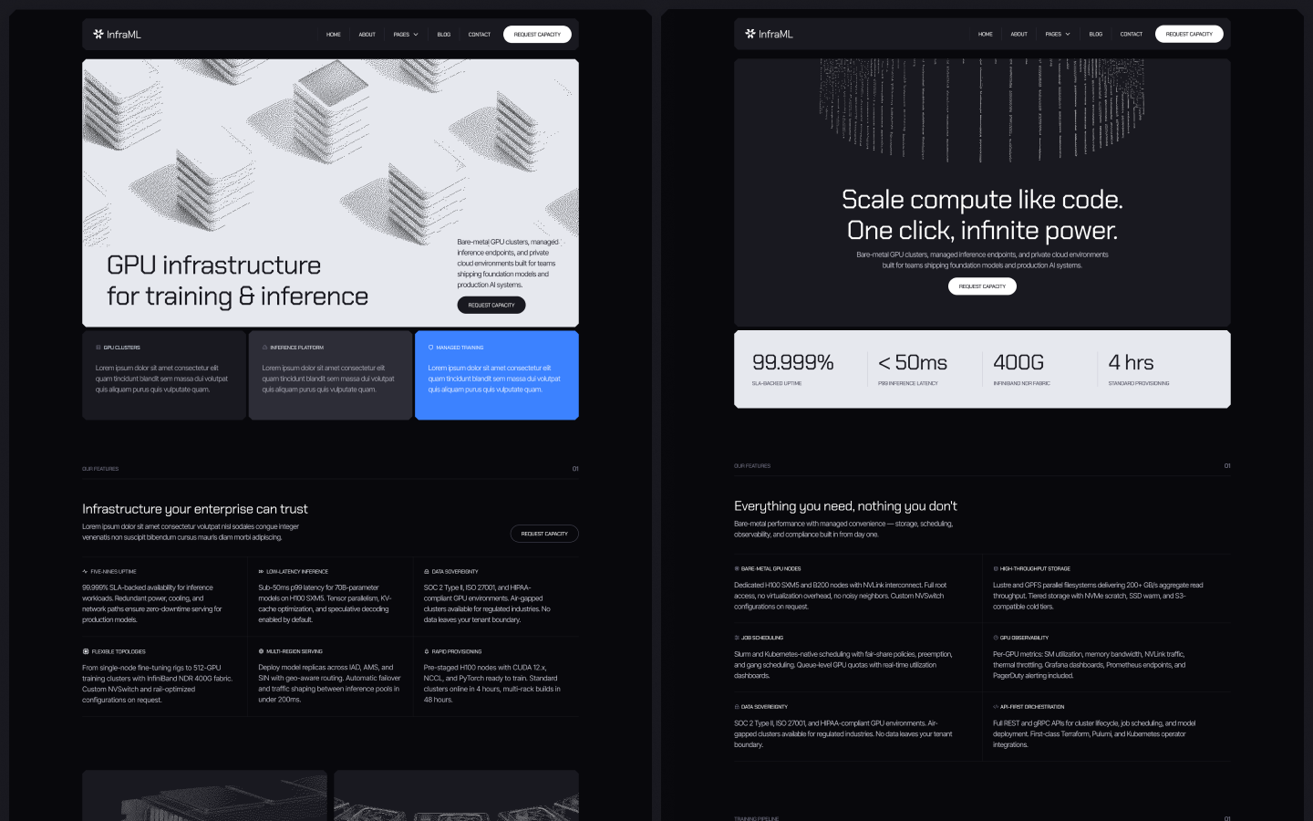 InfraML Webflow Template