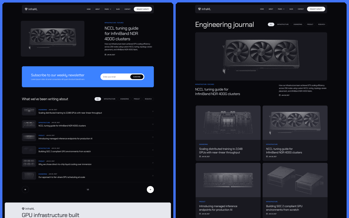 InfraML Webflow Template