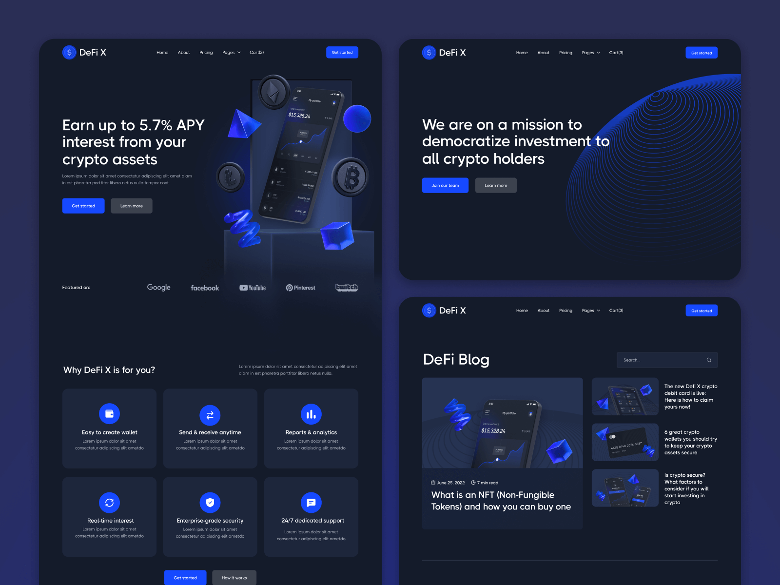 Crypto Finance Webflow Template