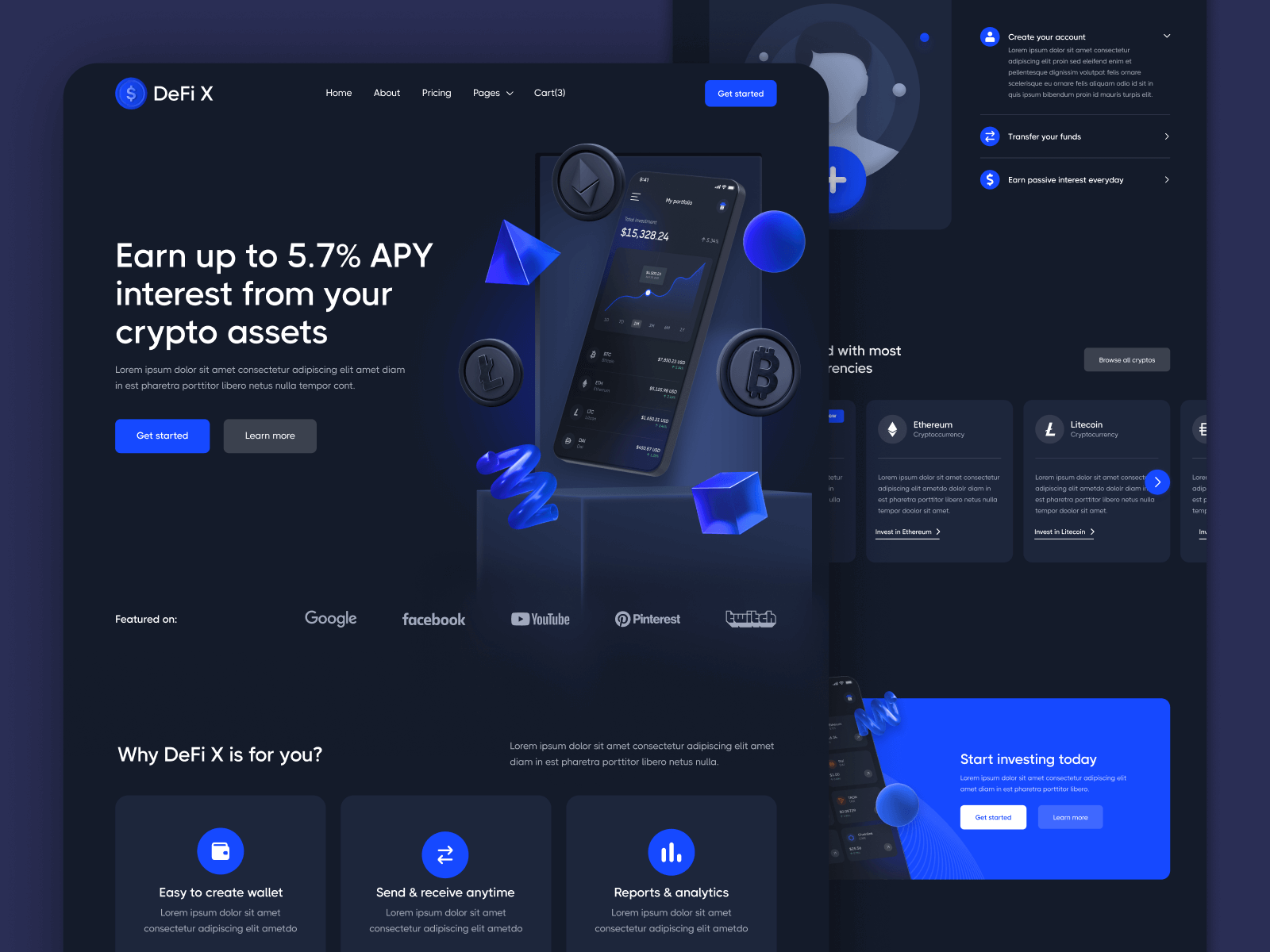 Decentralized Finance Crypto Webflow Template