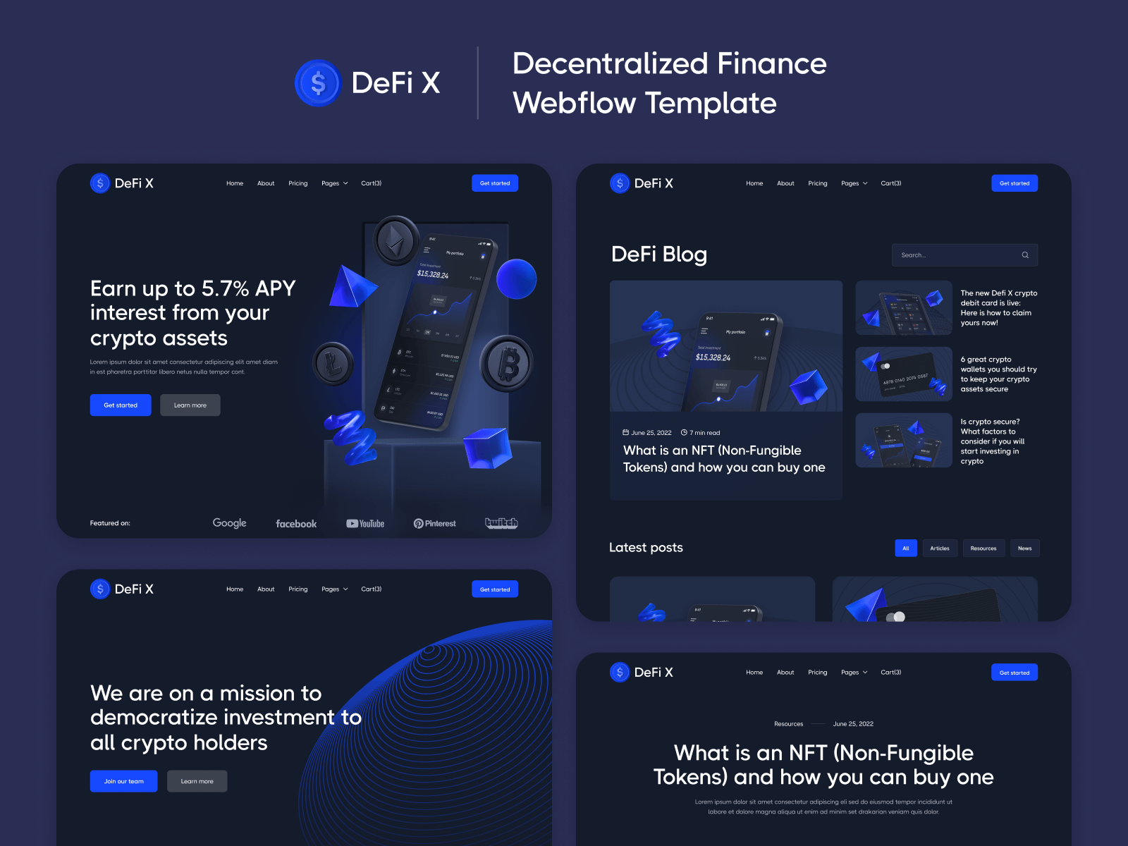 DeFi Webflow Template
