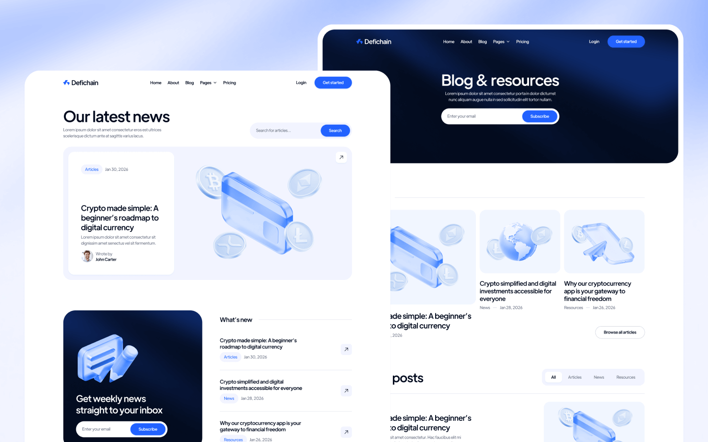 Defichain Webflow Template