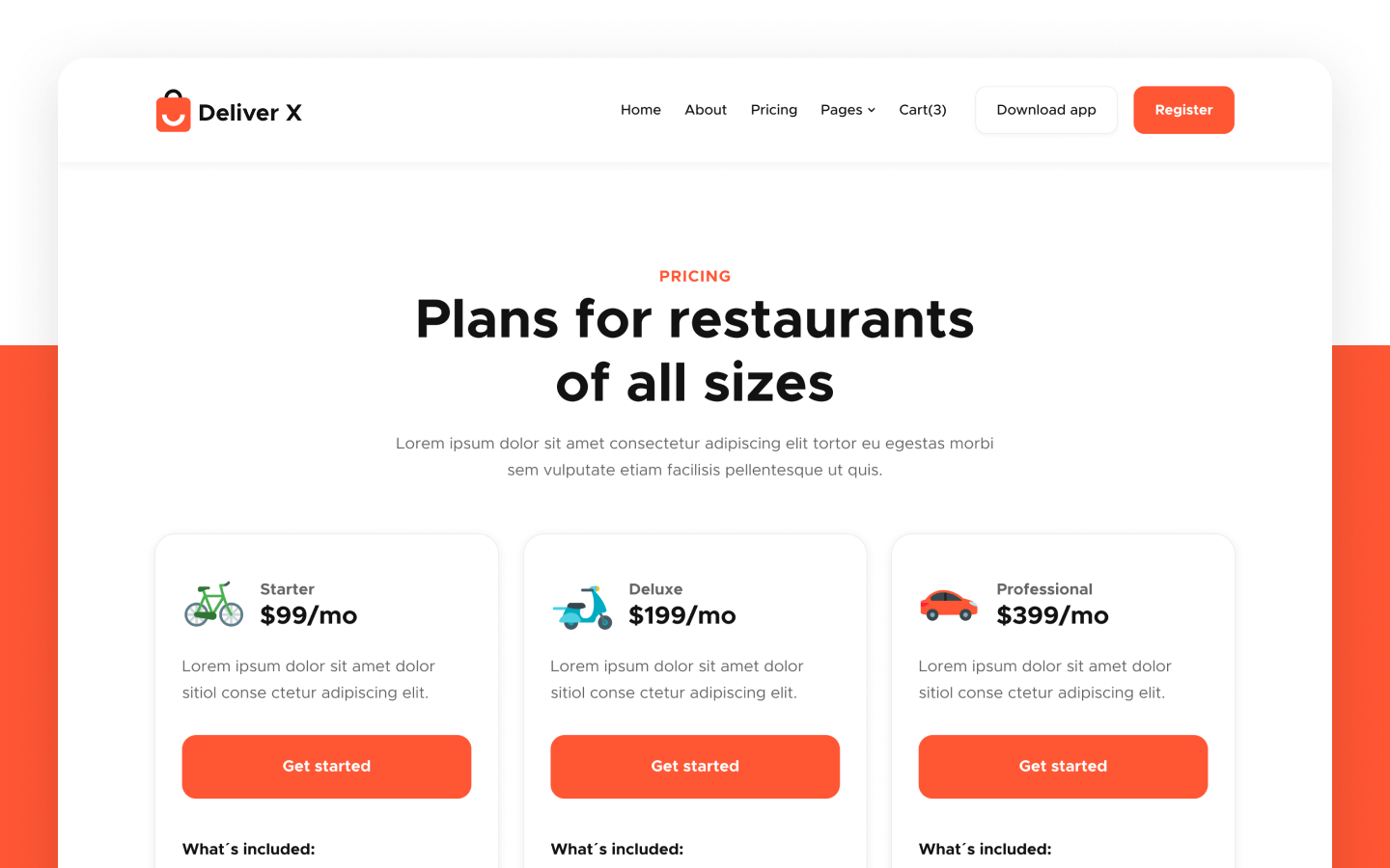 Delivery X Webflow Template